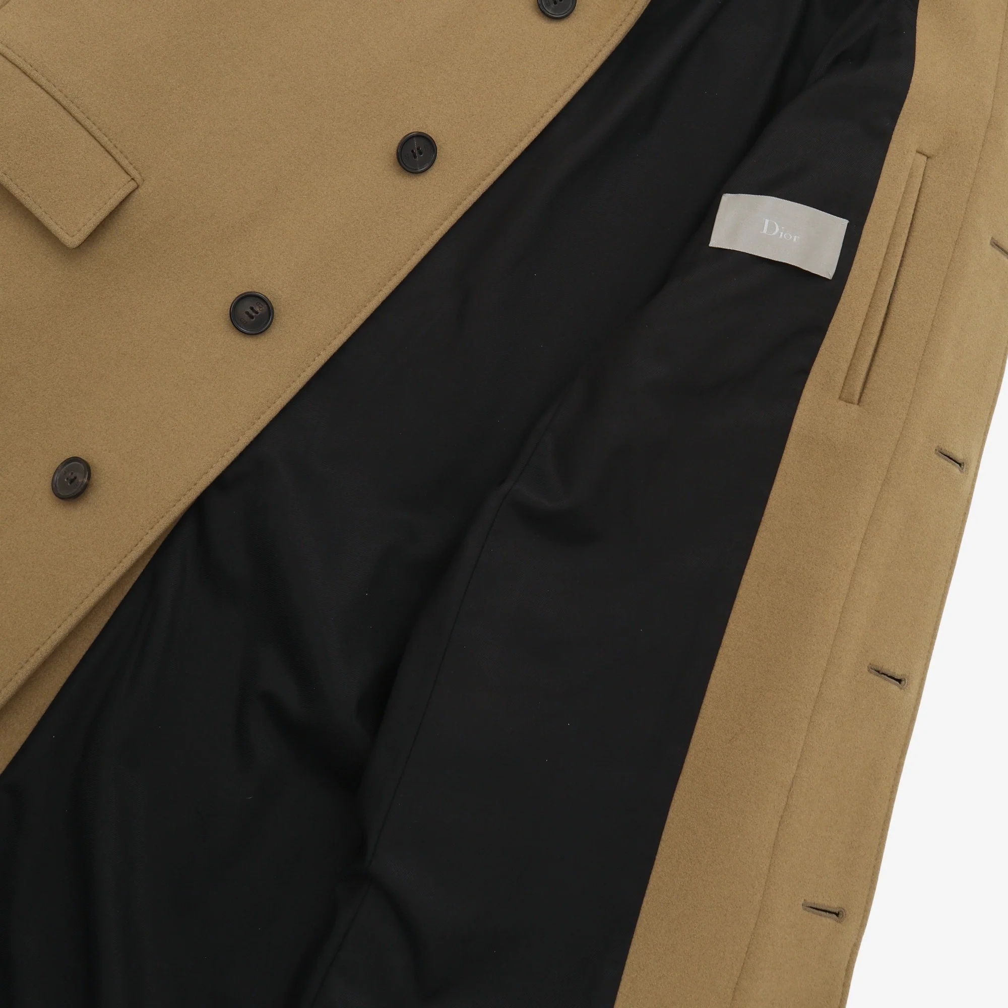 Homme Camel Coat - Image 4