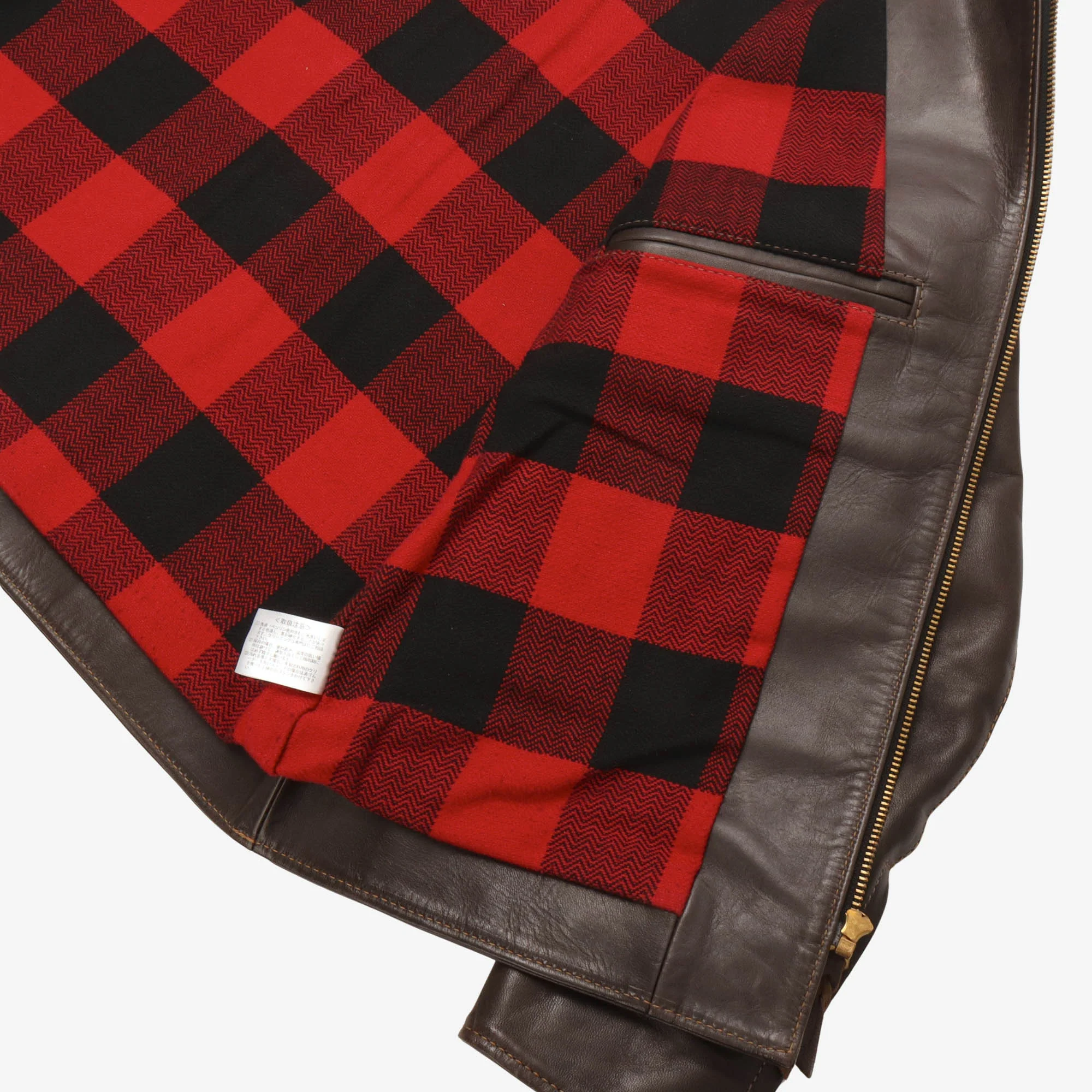 Horsehide Cafe Racer Leather Jacket - Image 4