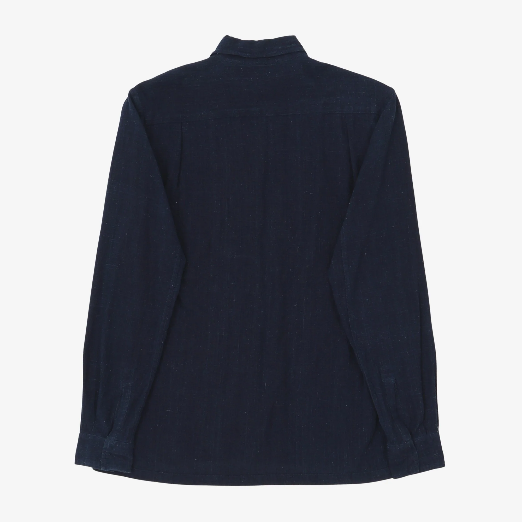 Indigo Linen Utility Shirt - Image 2