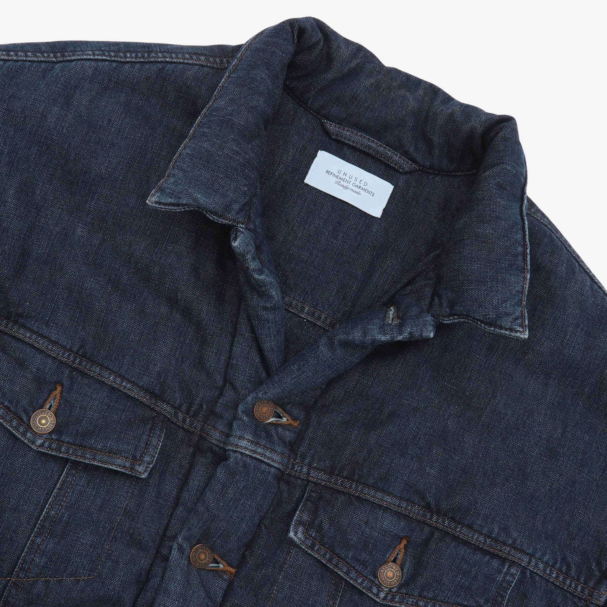 Insulated Denim Puffer Jacket - Image 3