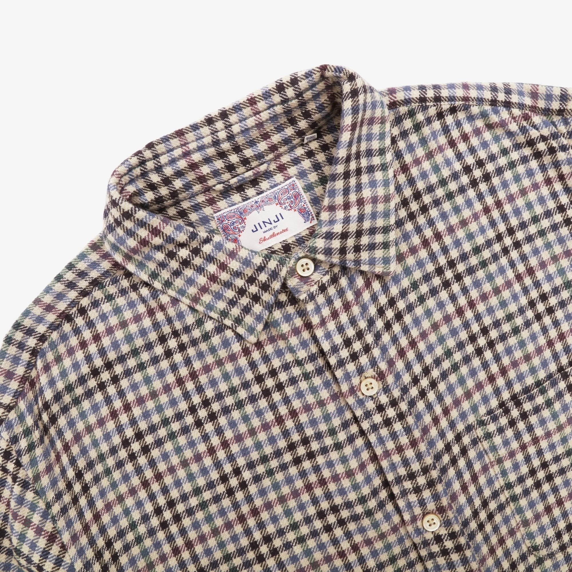 Jinji Gingham Flannel Shirt - Image 3