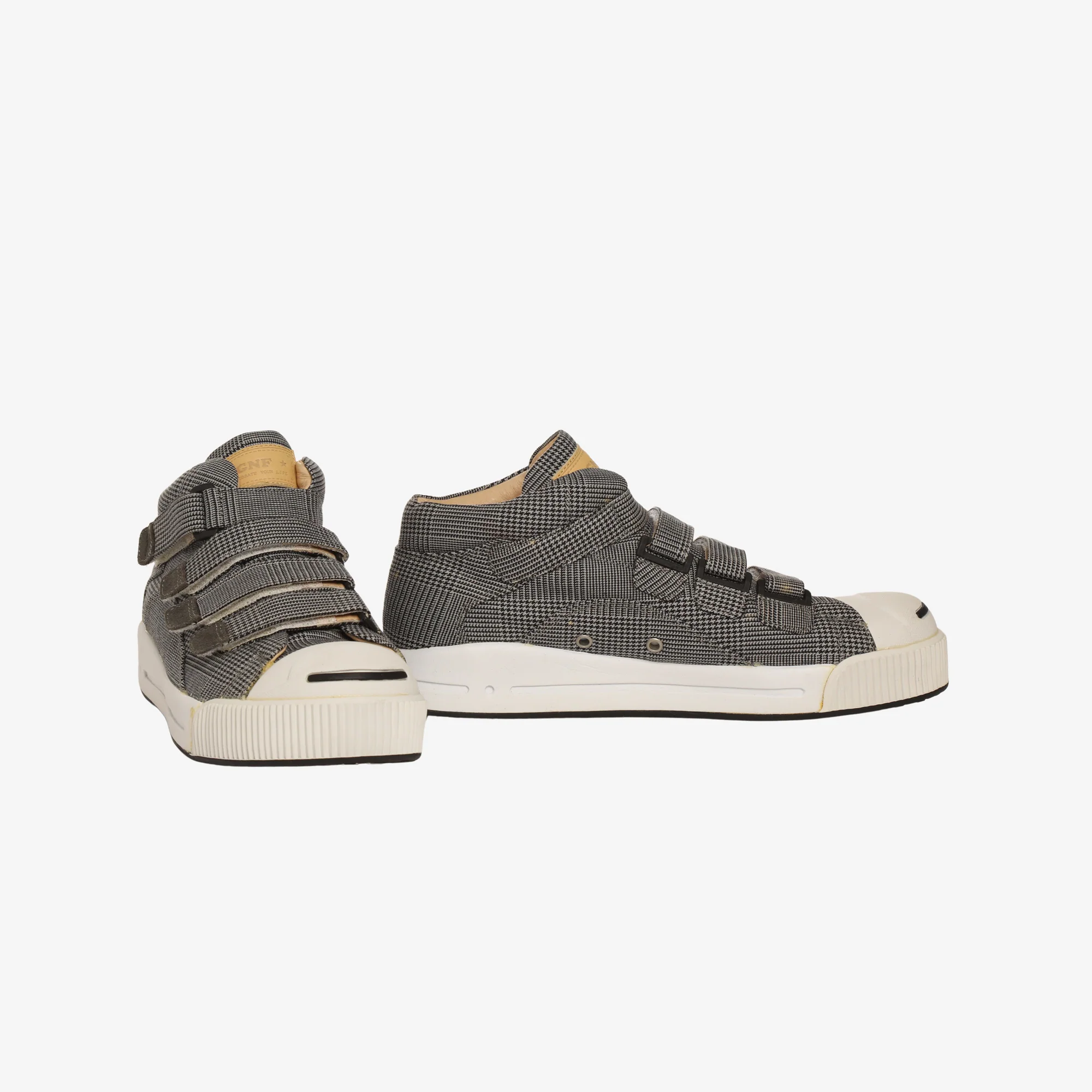 Judo Houndstooth Mid Cut Sneakers - Image 2