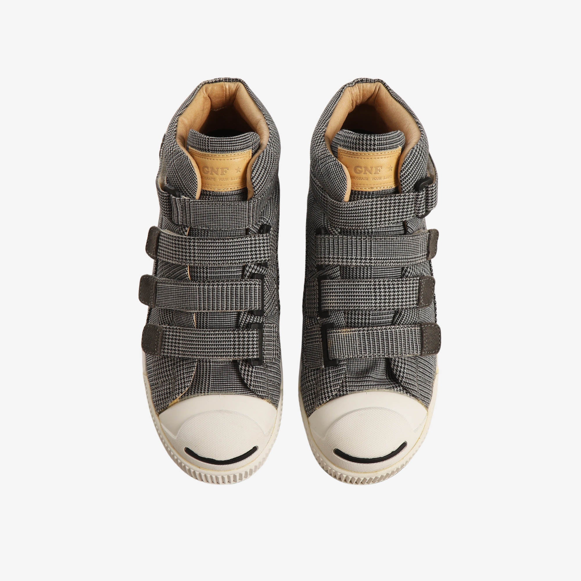 Judo Houndstooth Mid Cut Sneakers - Image 5