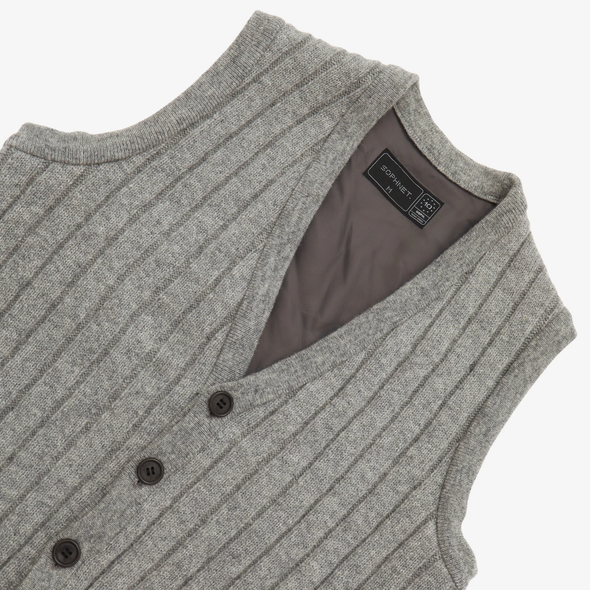 Knit Cardigan Waistcoat - Image 3