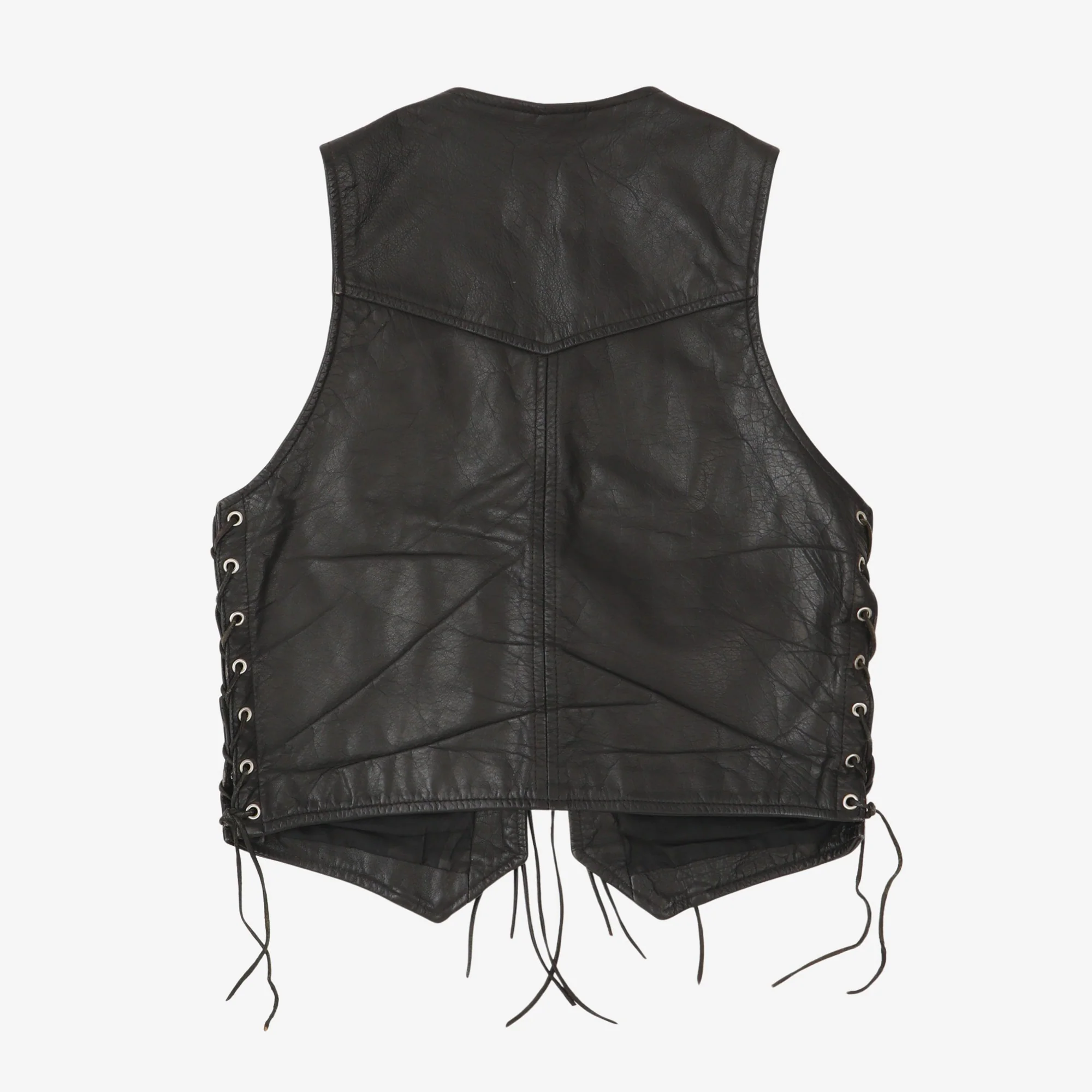 Echt Leder Lace Up Vest - Image 2
