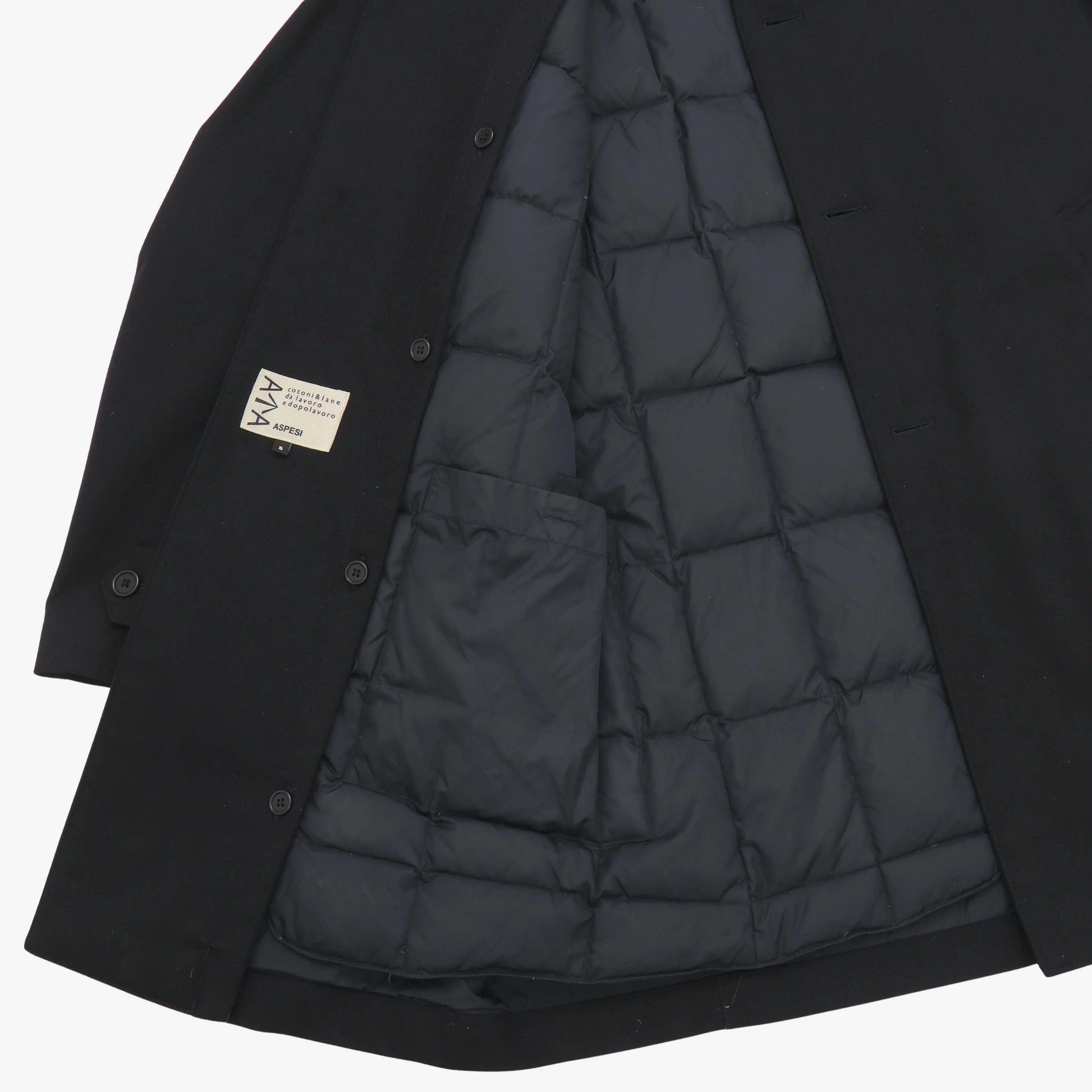 Laminated Wool Coat + Down Liner Vest - Image 4