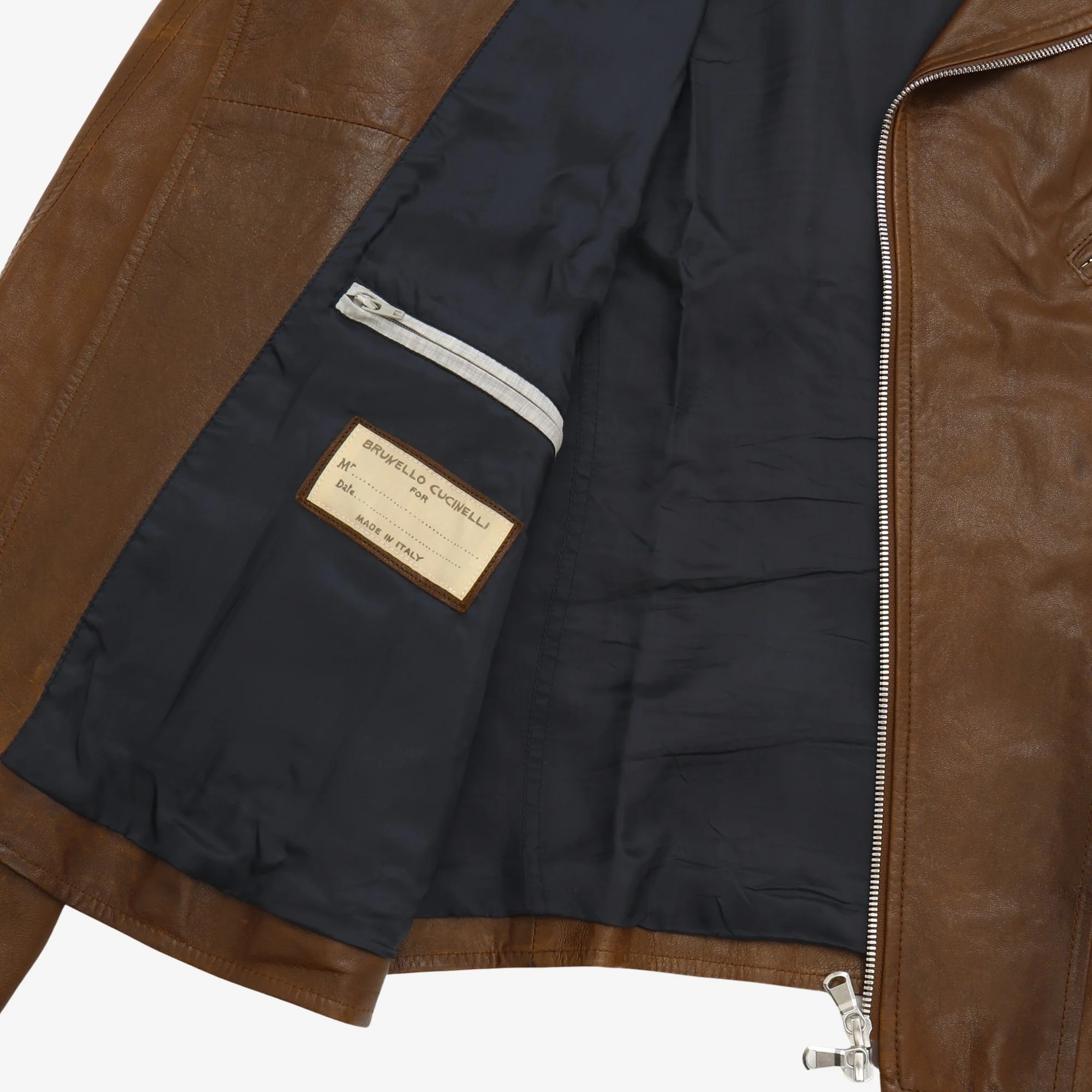 Leather Biker Jacket - Image 4