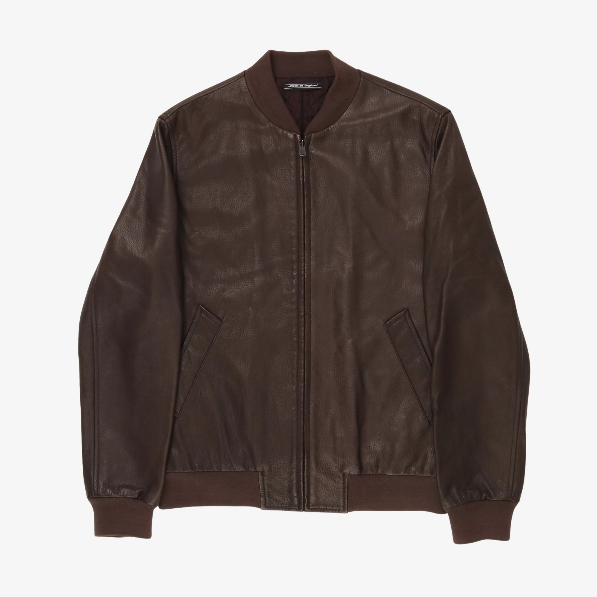 Leather Bomber Jacket