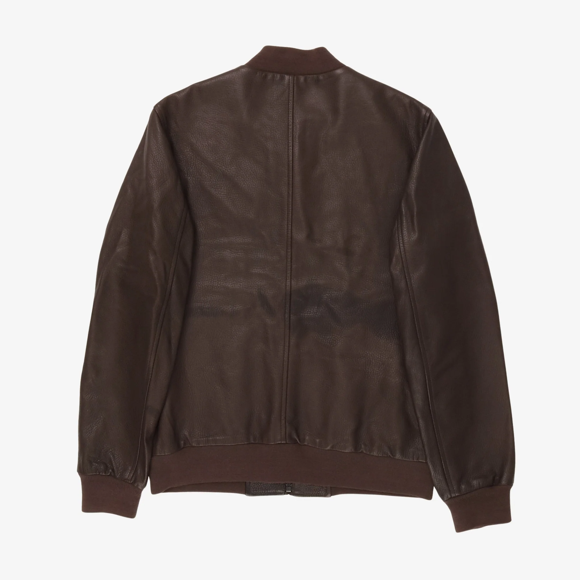 Leather Bomber Jacket - Image 2