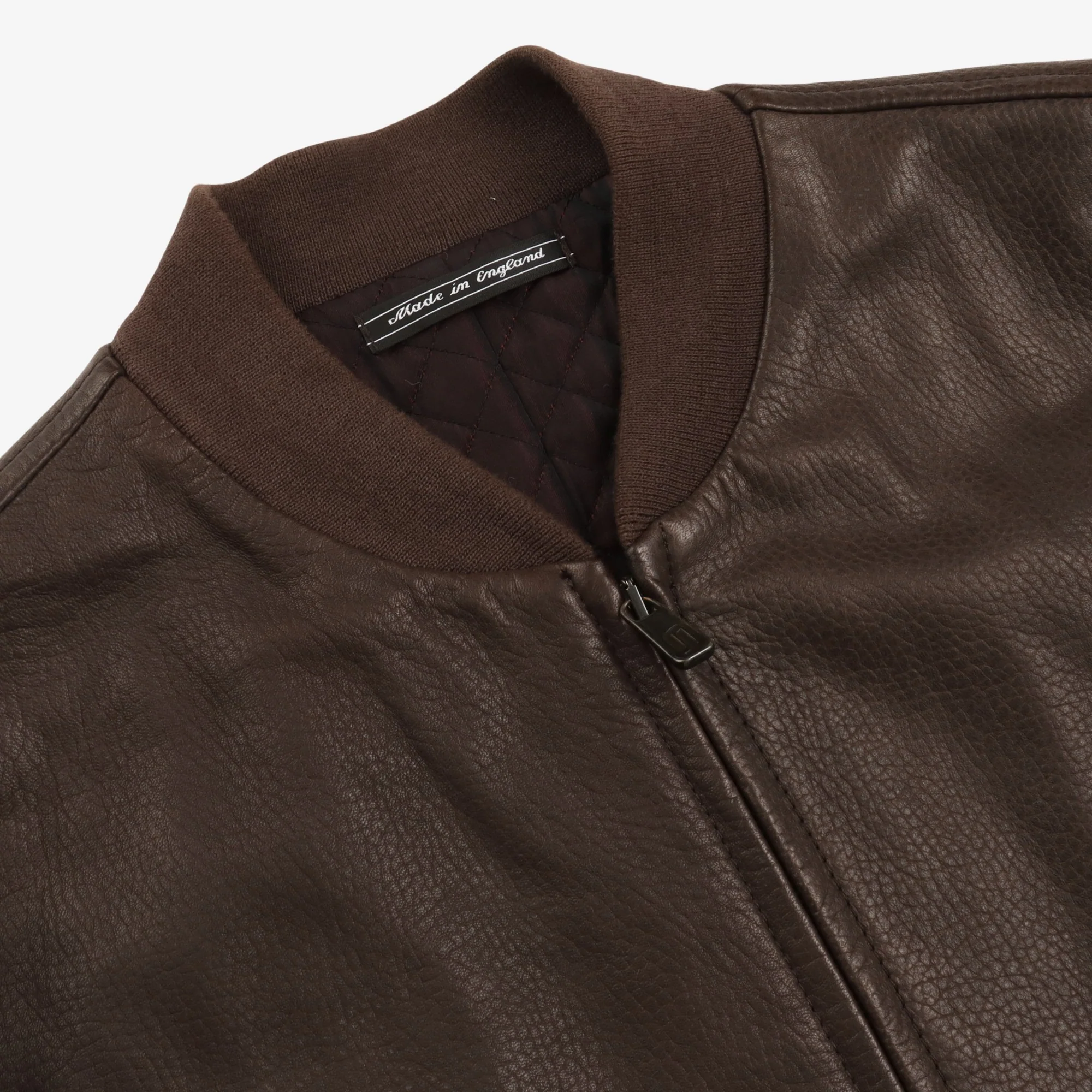 Leather Bomber Jacket - Image 4