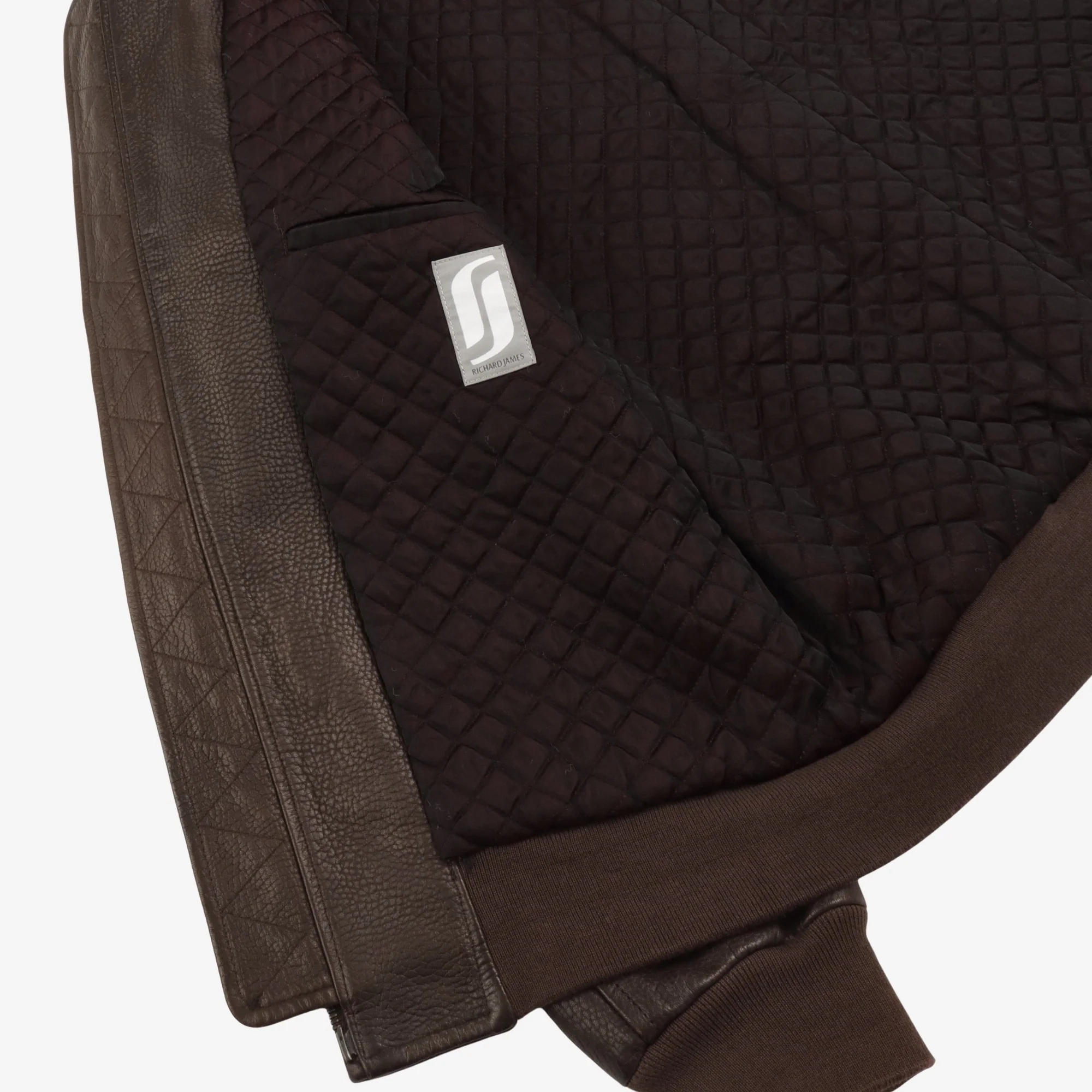 Leather Bomber Jacket - Image 5