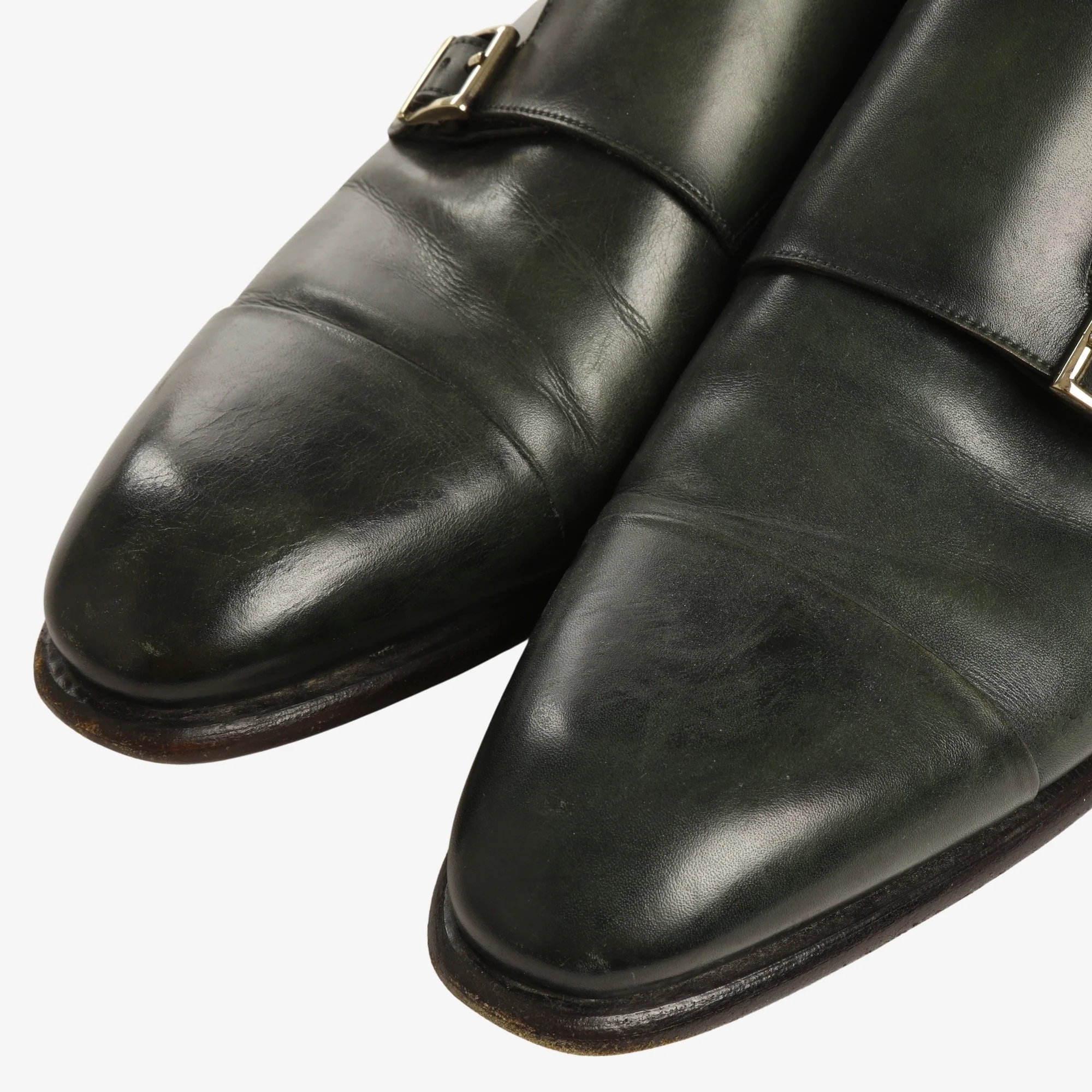 Leather Monk Strap Shoes - Image 6