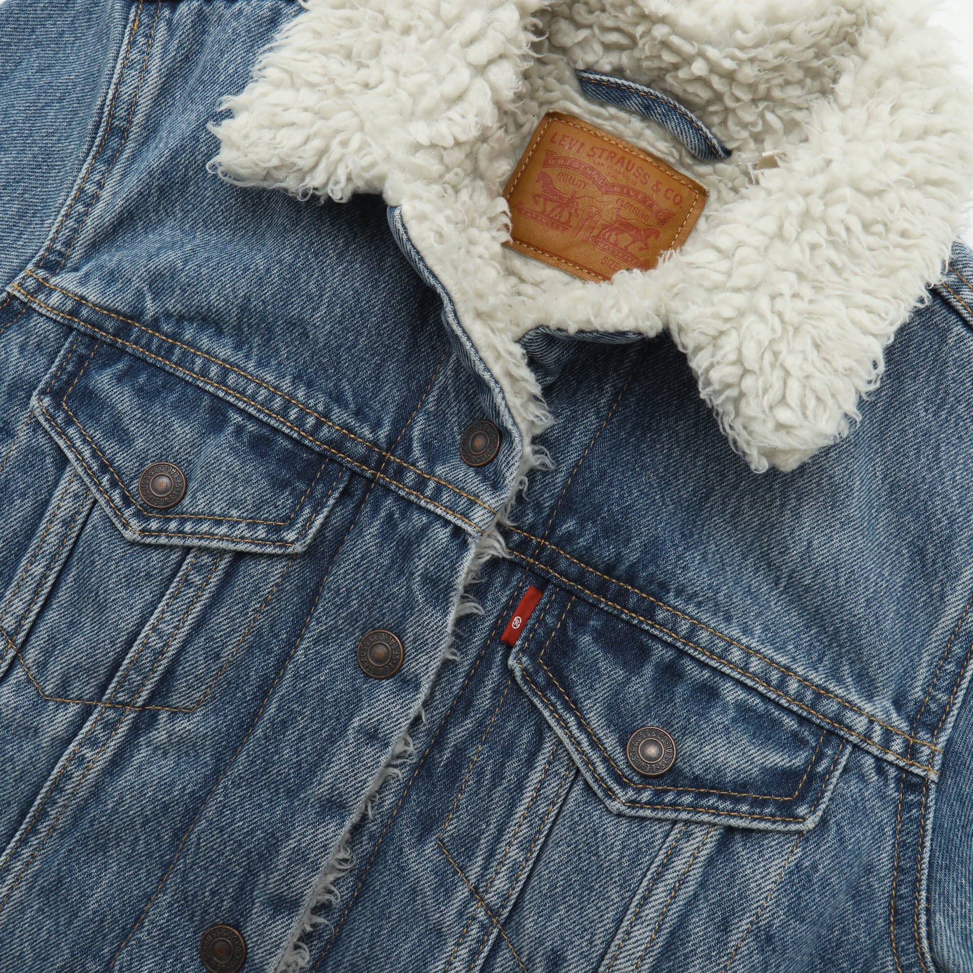 Sherpa Denim Trucker Jacket - Image 3