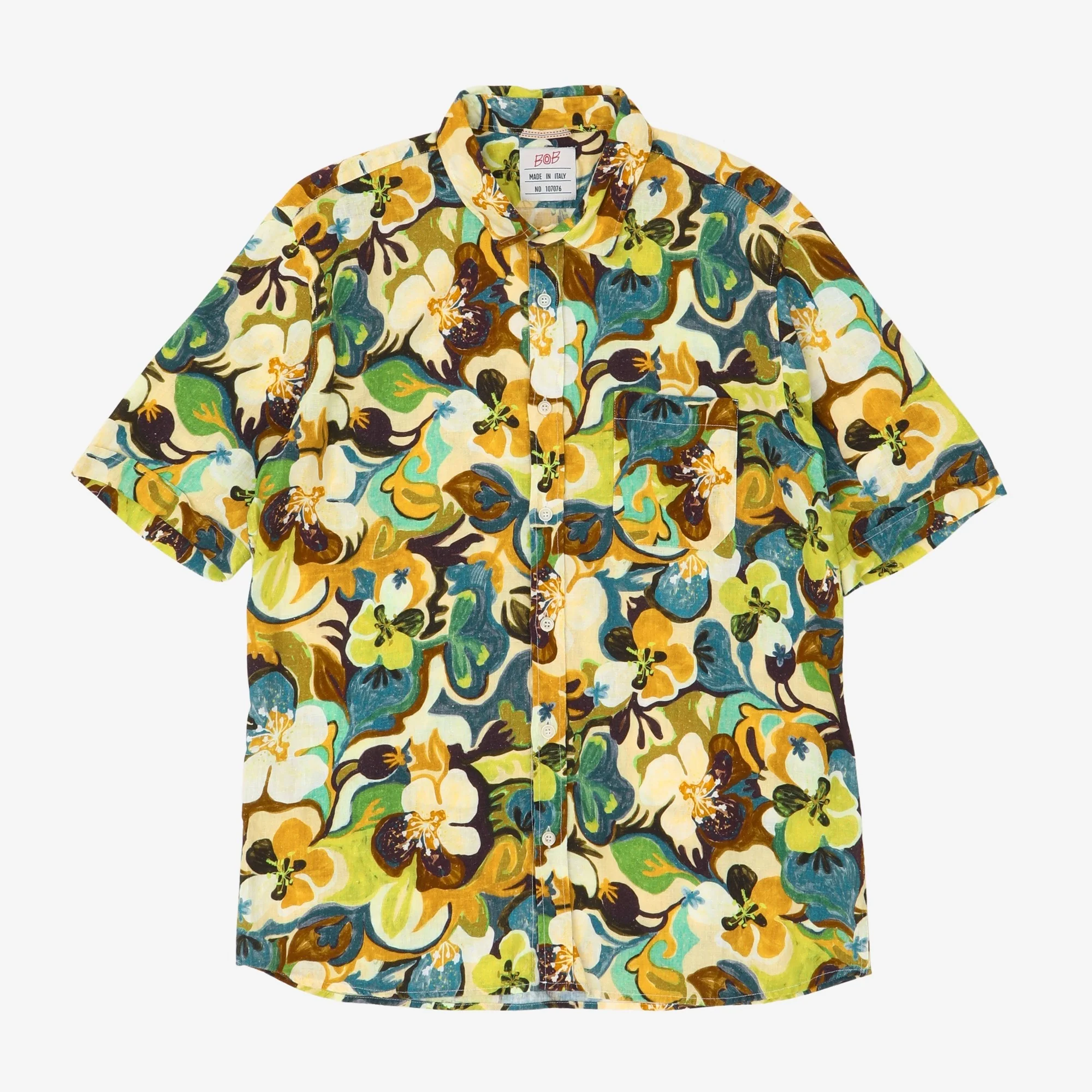 Linen Blend Hawaiian Shirt