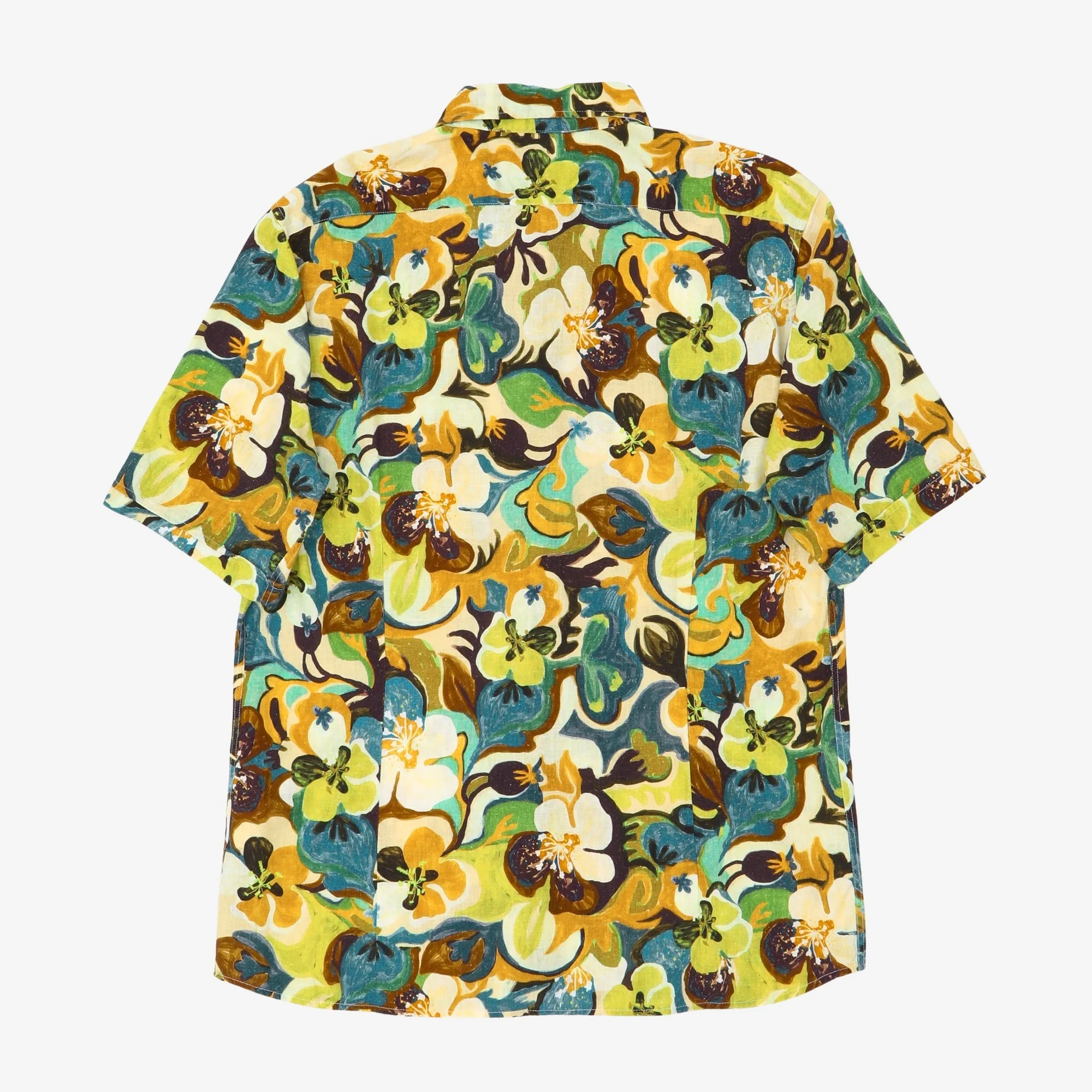 Linen Blend Hawaiian Shirt - Image 2