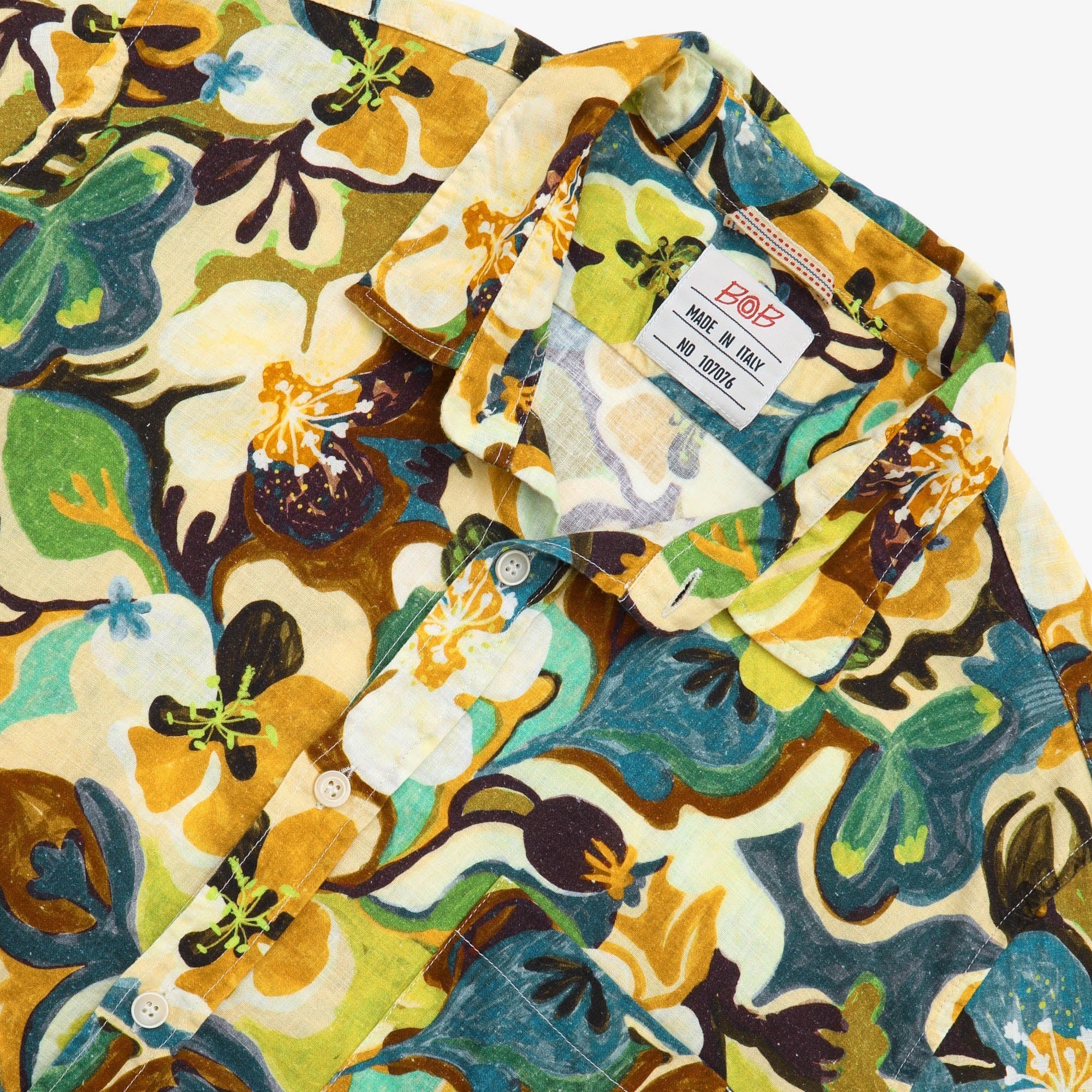 Linen Blend Hawaiian Shirt - Image 3
