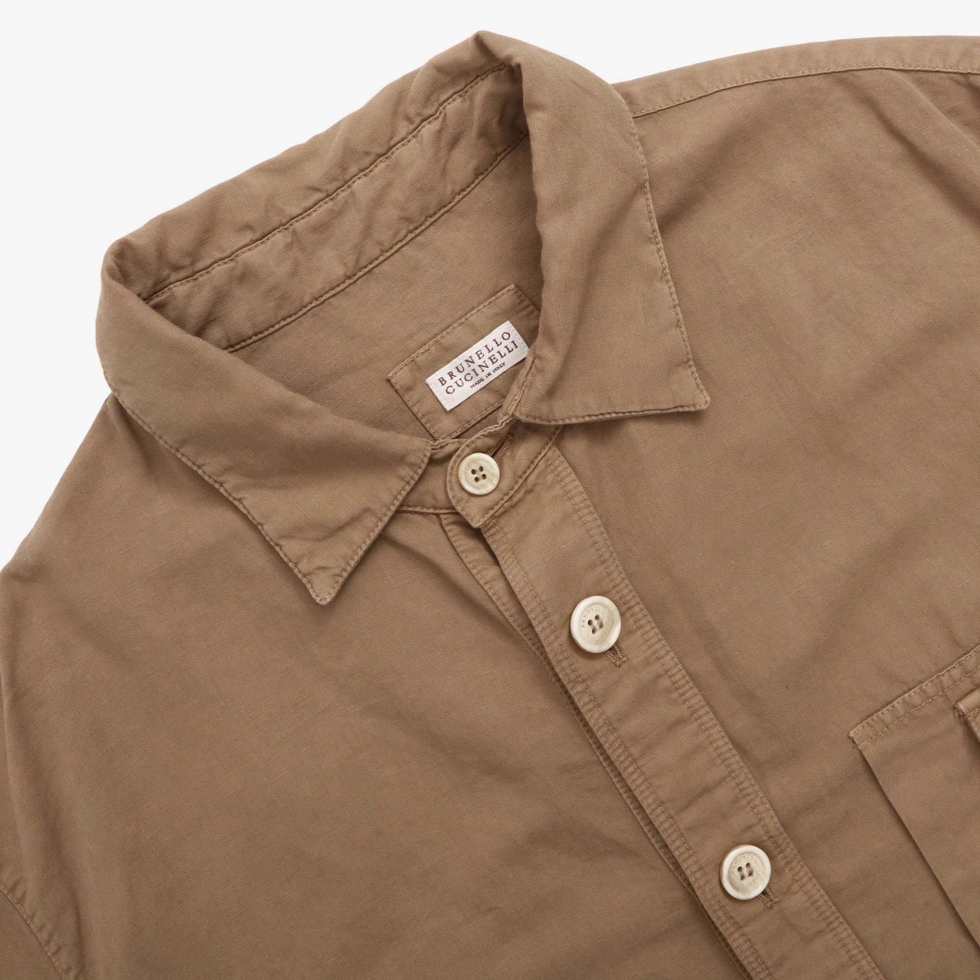 Linen Blend Overshirt - Image 3