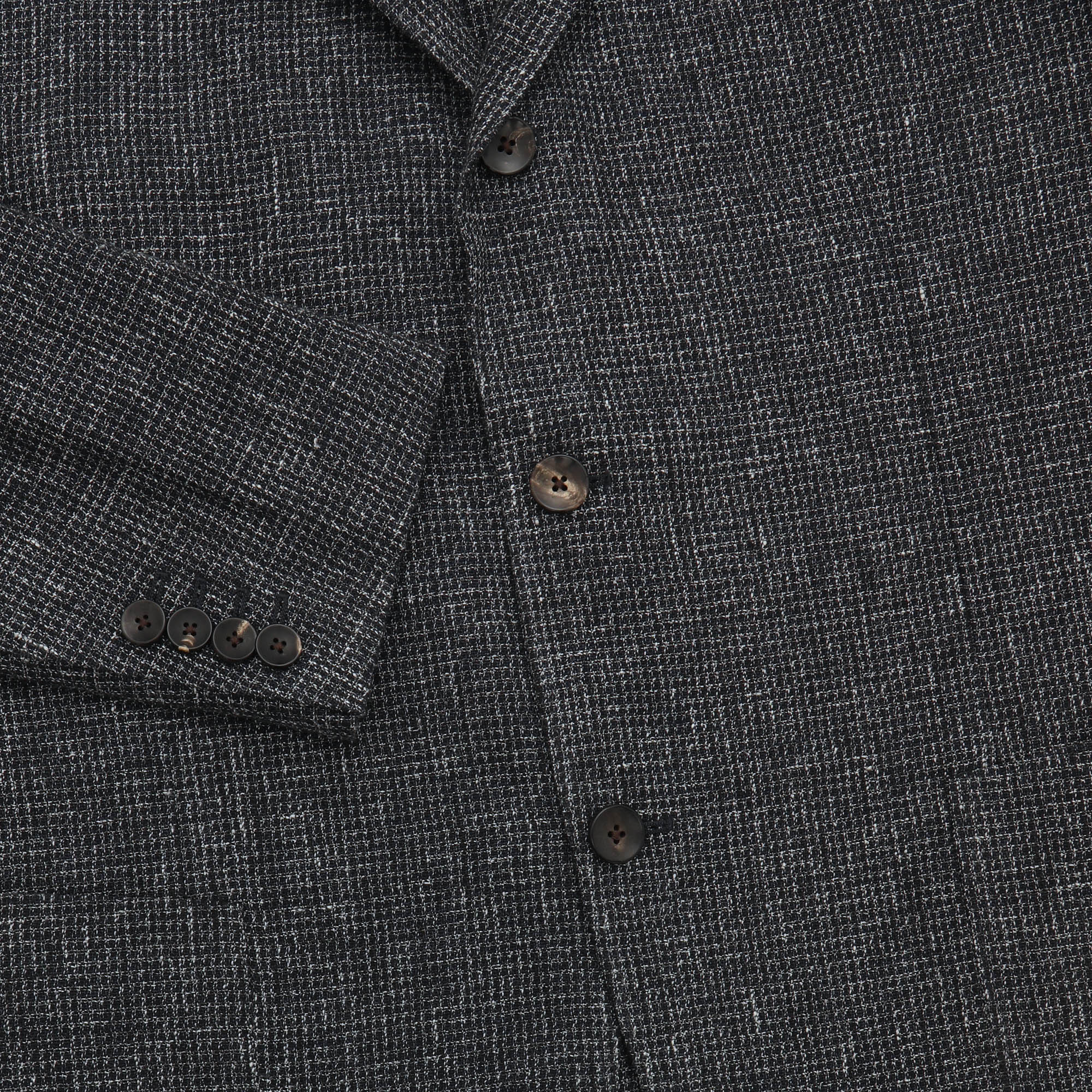 Linen Blend Woven Blazer - Image 4