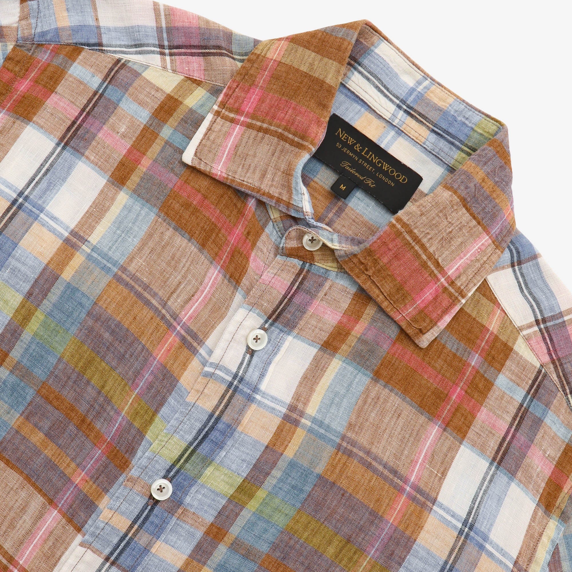 Linen Check Shirt - Image 3
