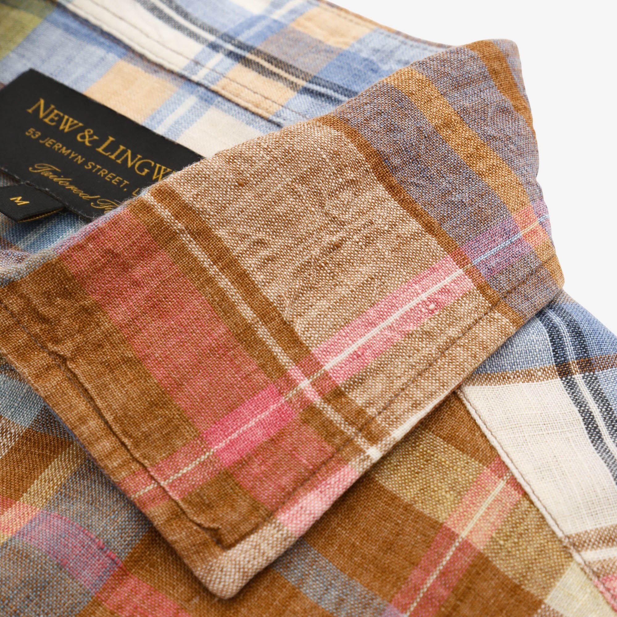 Linen Check Shirt - Image 4