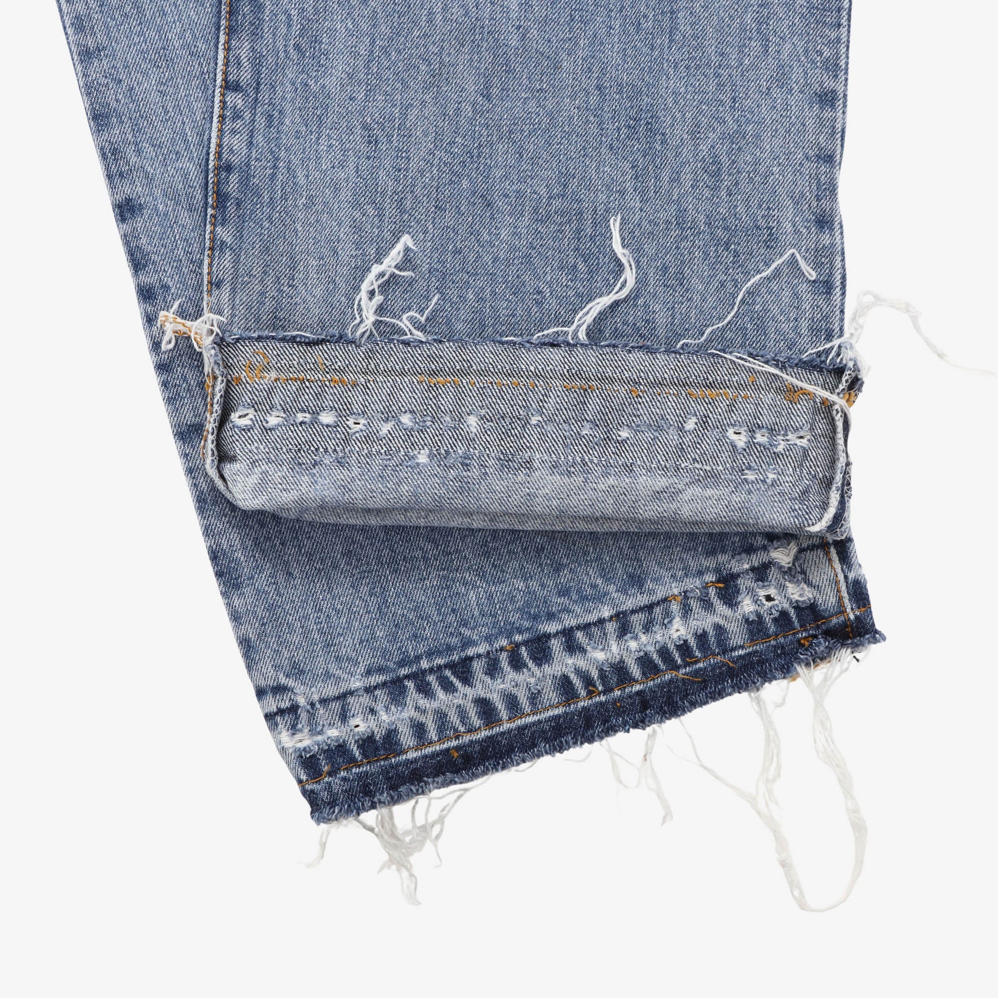 Vintage 501 Distressed Denim USA (35W X 32L) - Image 4