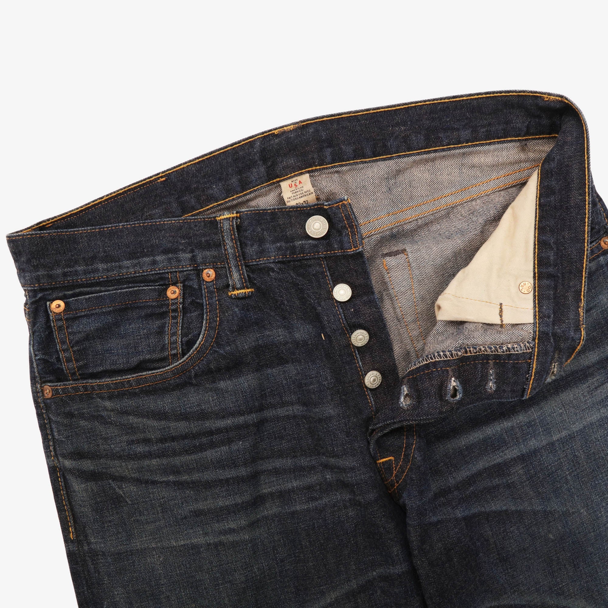 Low Straight Selvedge Denim (33W X 32L) - Image 3