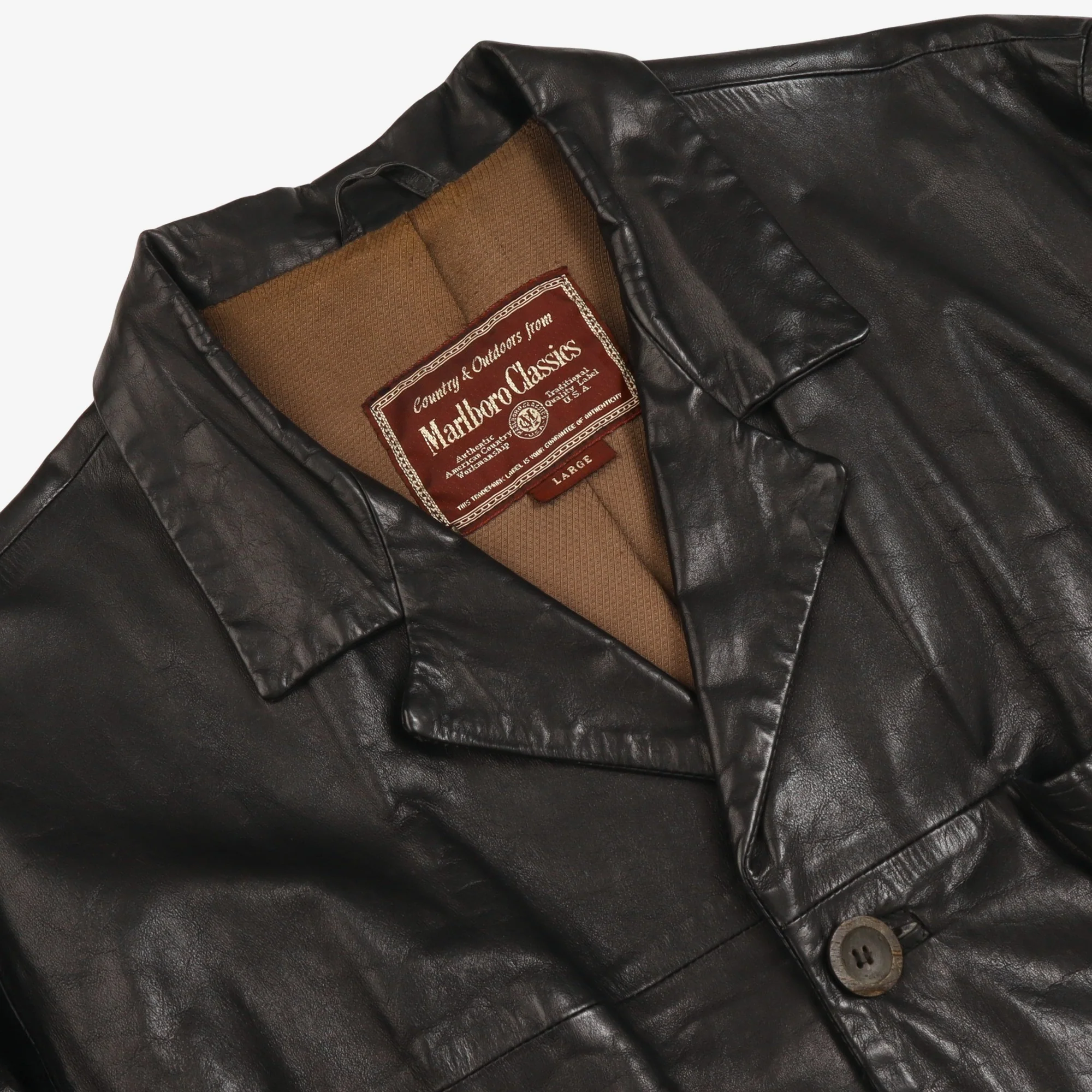 1990s Leather Jacket - Image 3