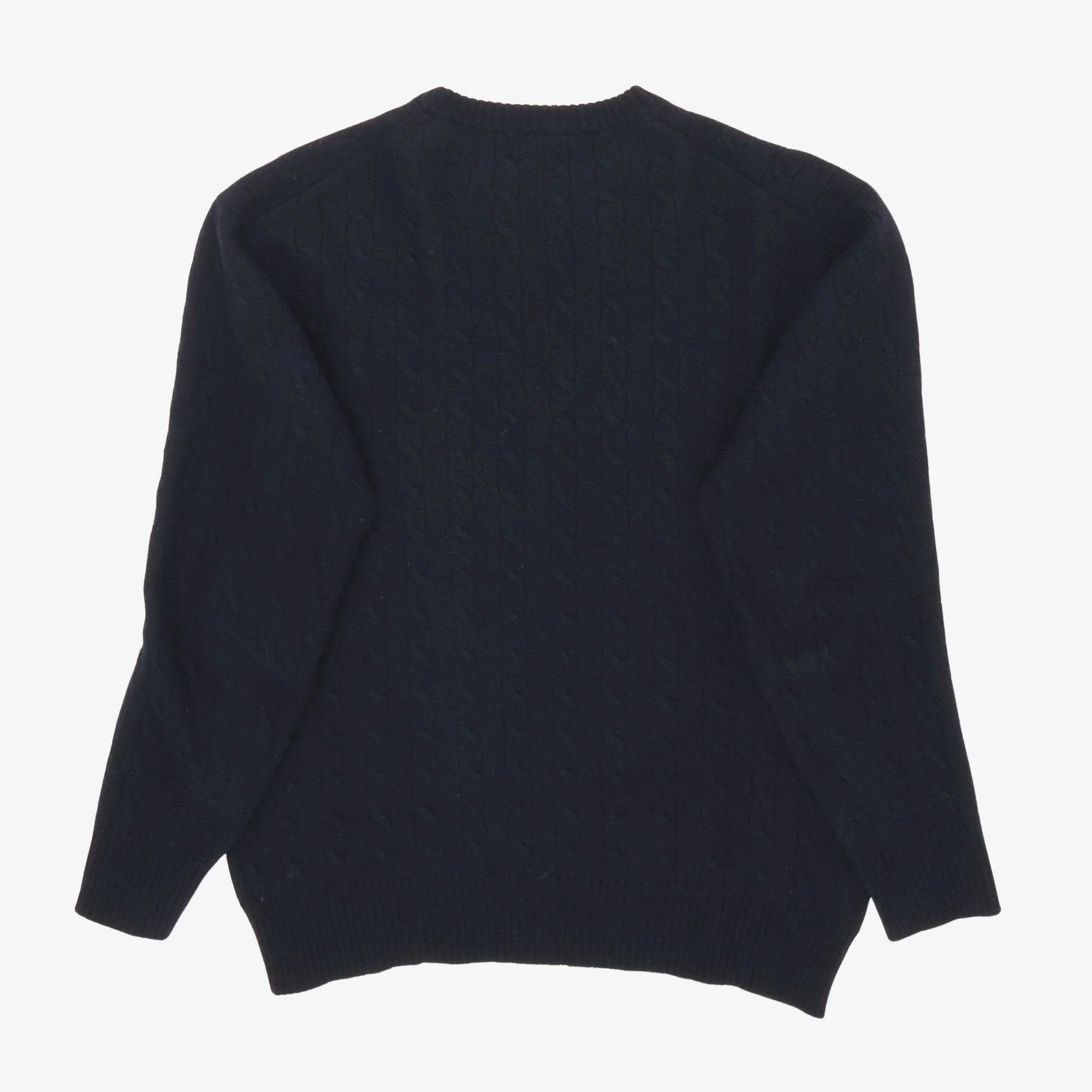 Merino Wool Cable Crewneck Sweater - Image 2