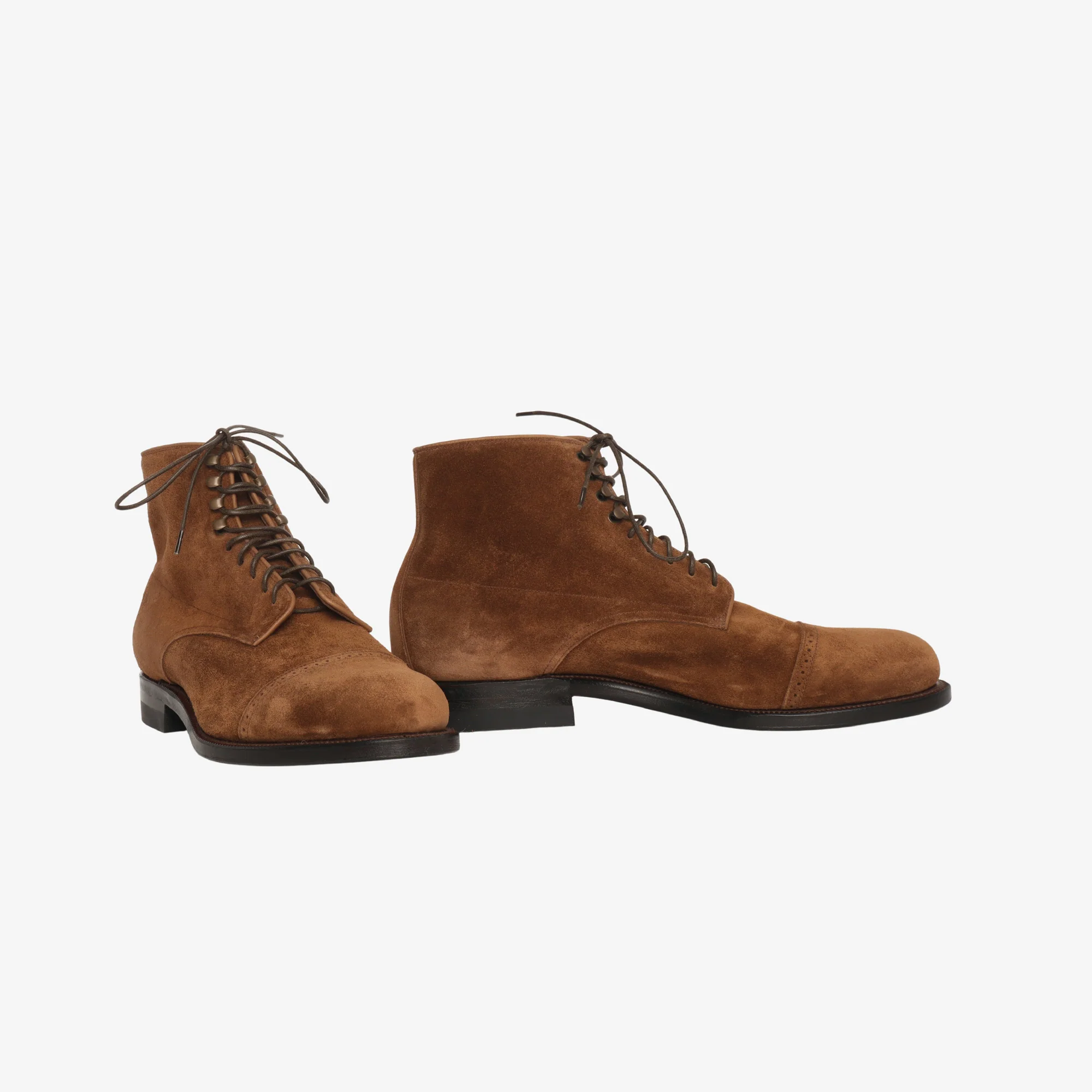 Navvy Brogue Boot - Brown Suede (1940 Last) - Image 2
