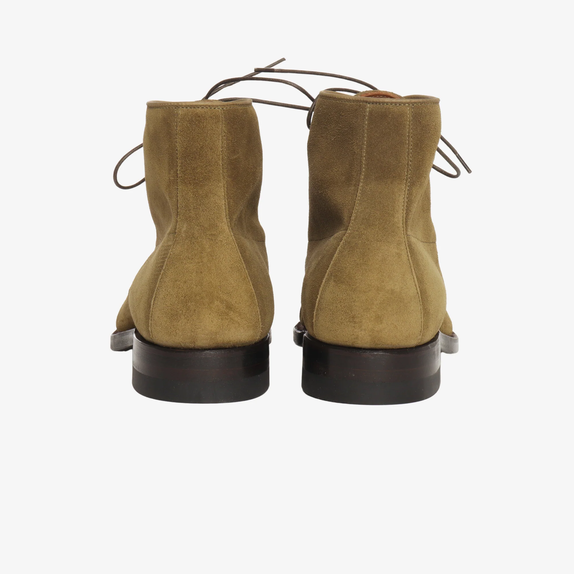 Navvy Brogue Boot - Green Suede (1940 Last) - Image 3