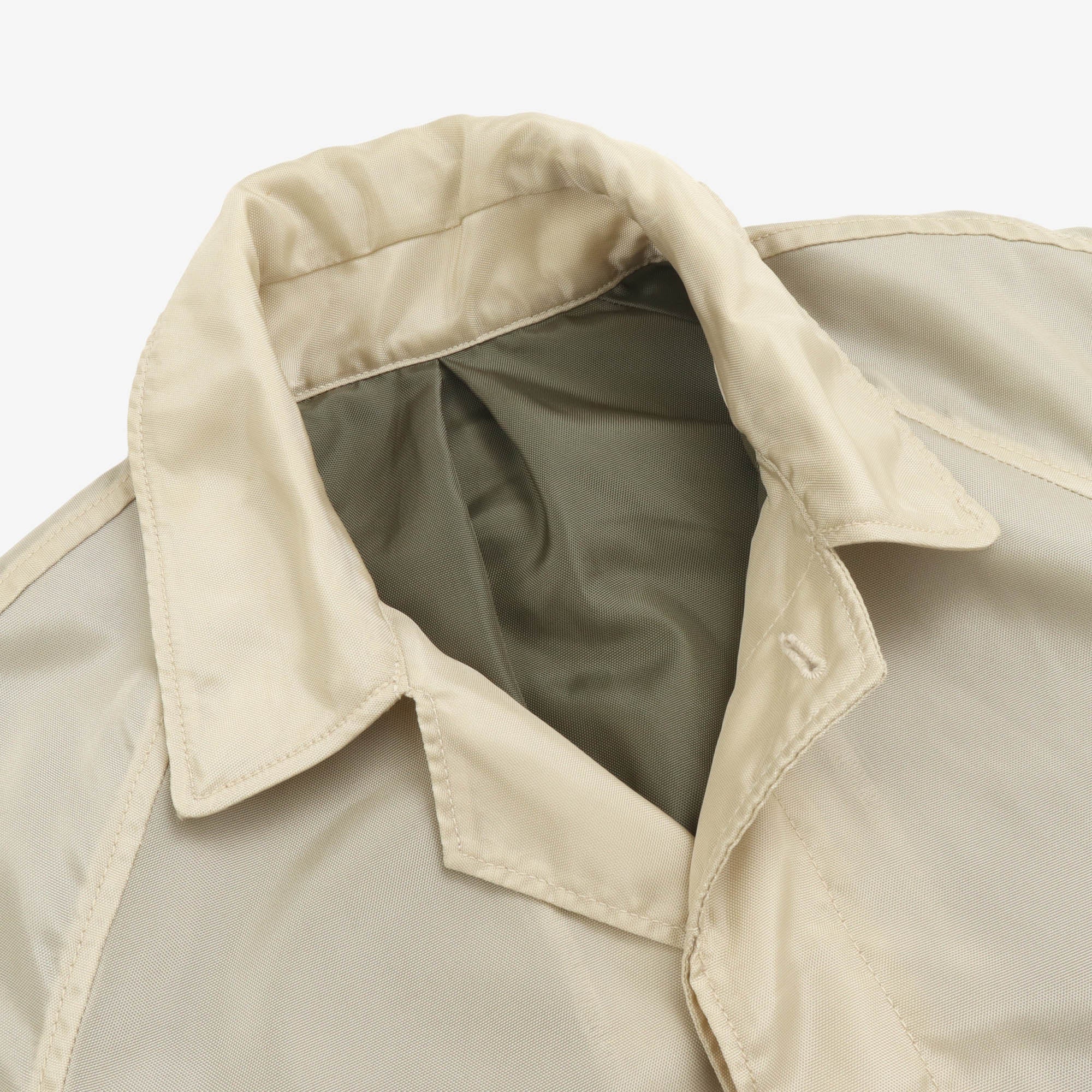 Nylon Canvas Raincoat (Sample) - Image 4