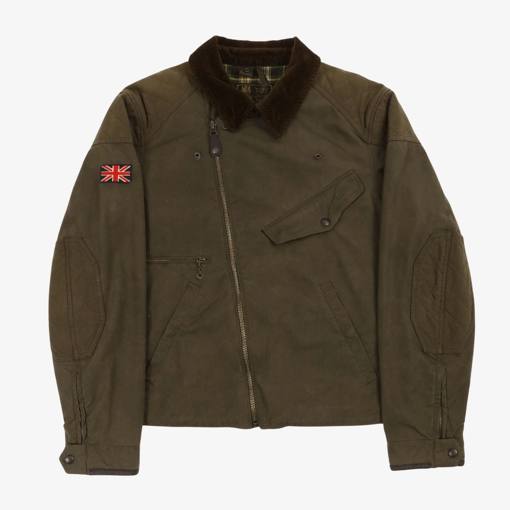 Oilcloth Asymmetrical Motorcycle Jacket