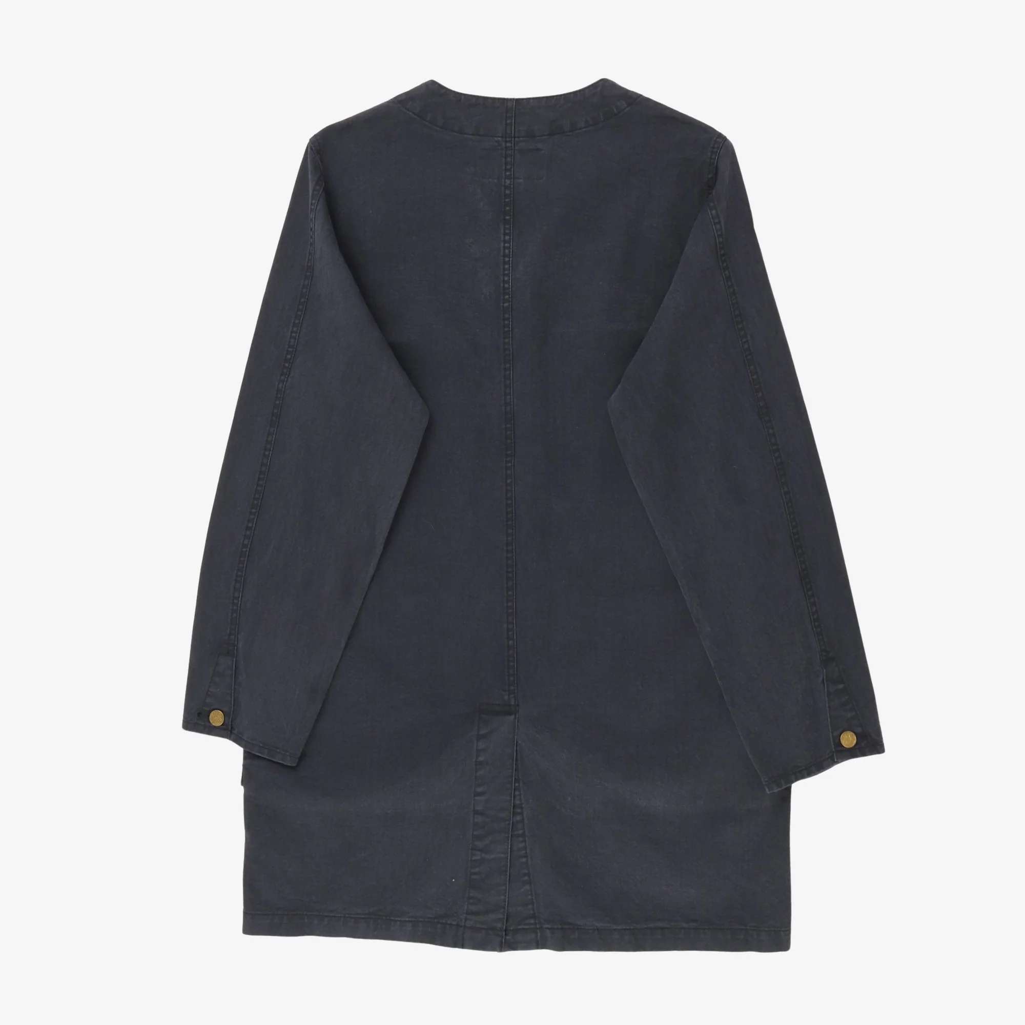 Colarless Shop Coat - Image 2