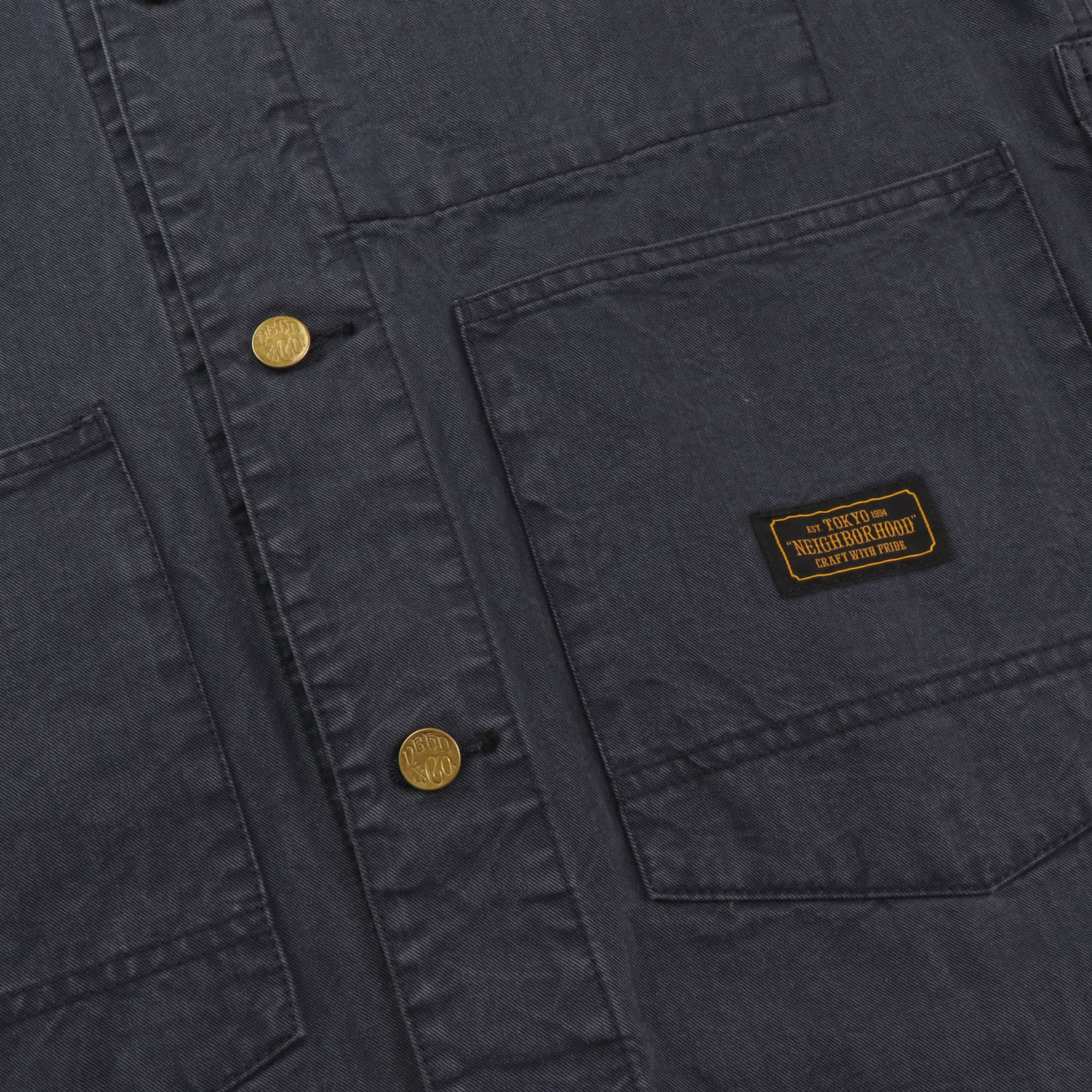 Colarless Shop Coat - Image 4