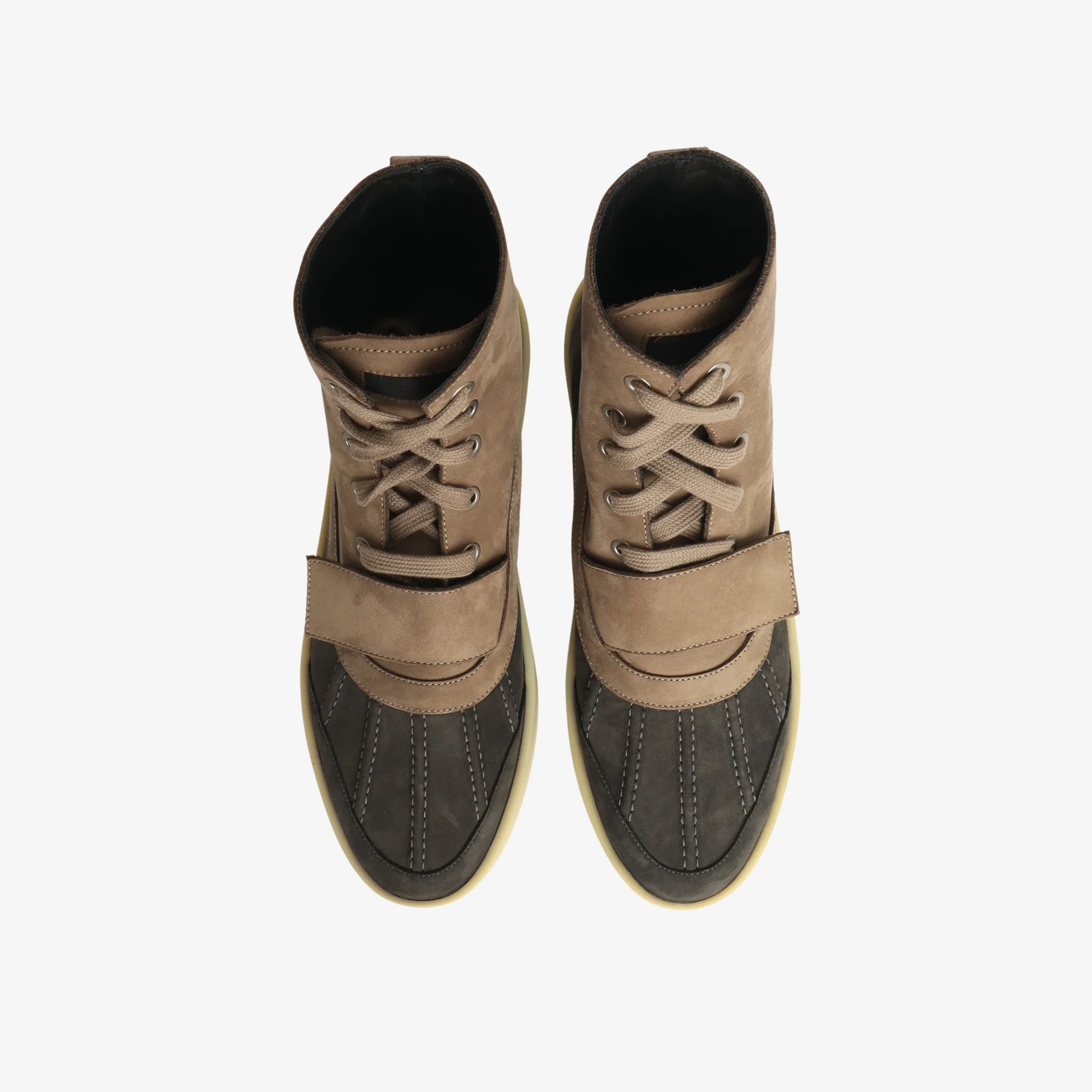 Panelled Nubuck Duck Boots - Image 5