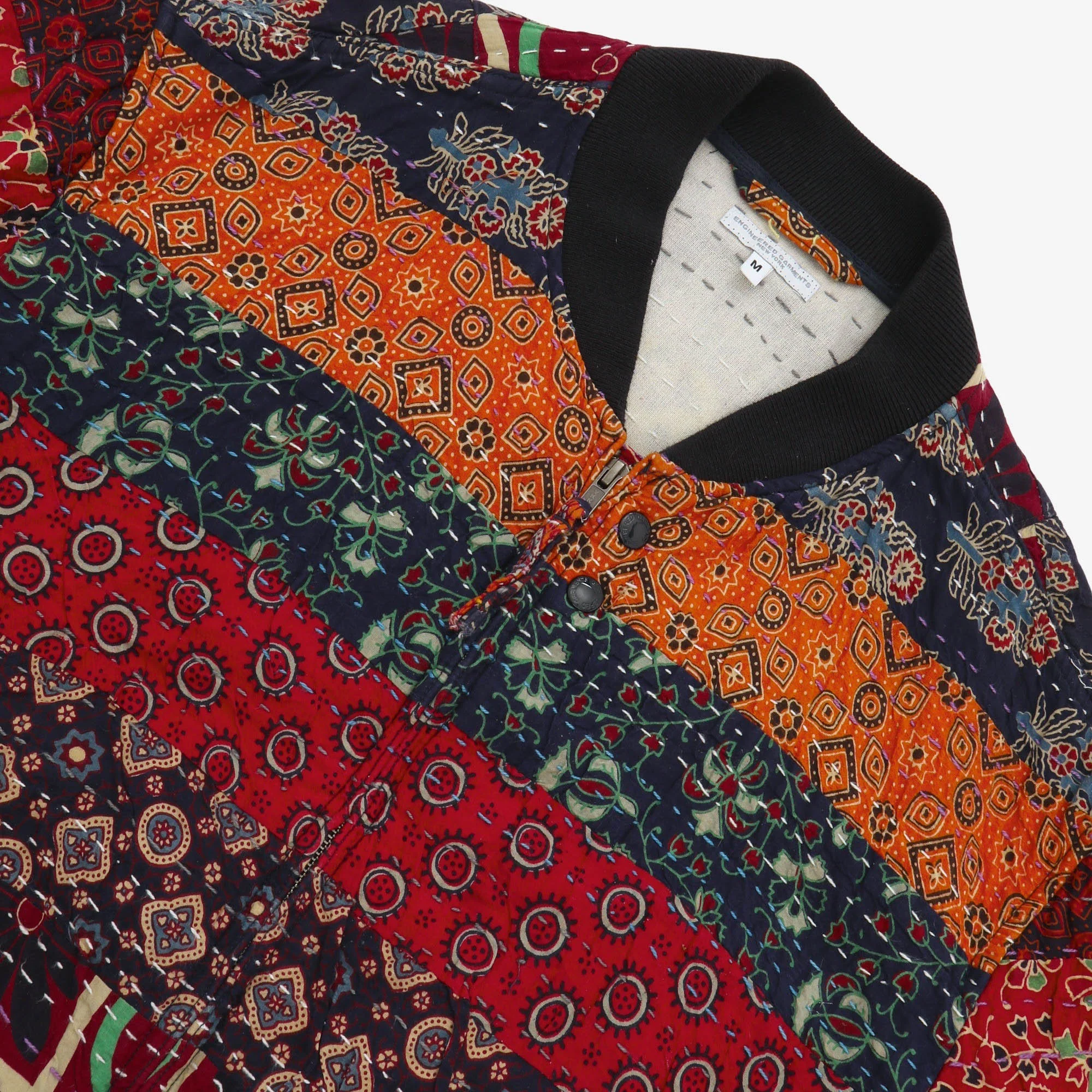 Patchwork Paisley Aviator Jacket - Image 3