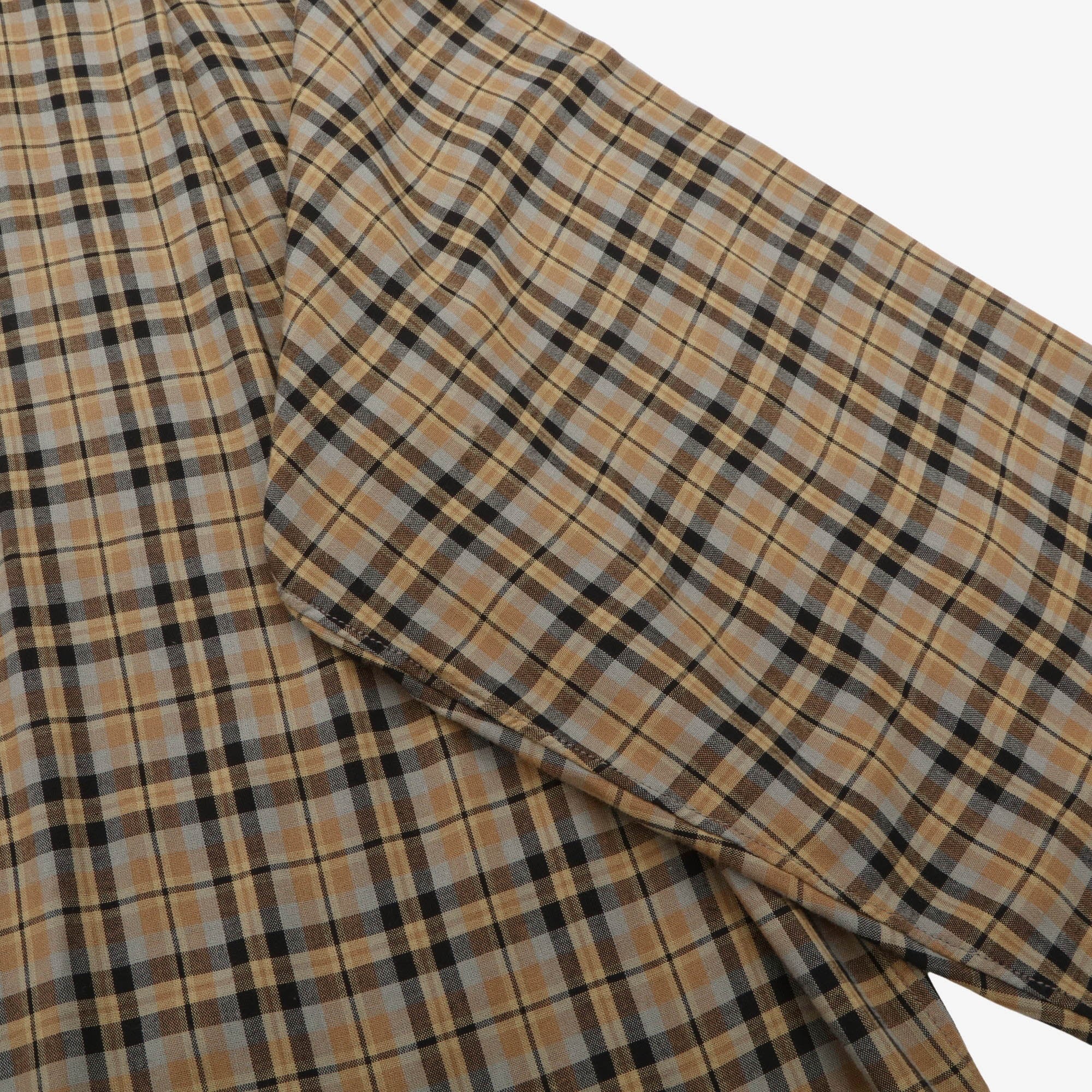 Plaid Open Collar Shirt - Image 5