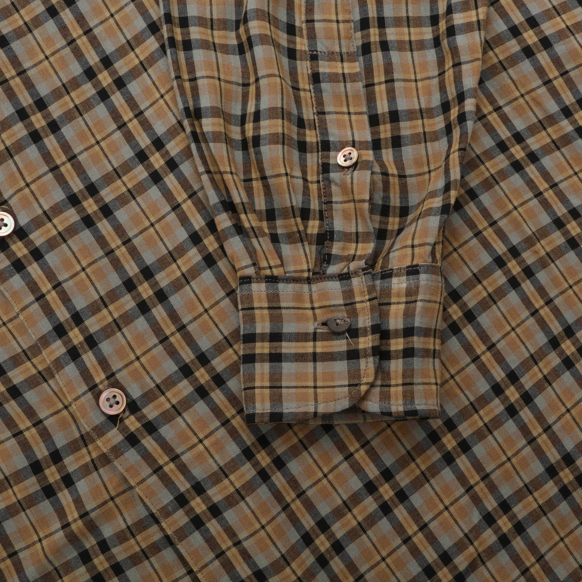 Plaid Open Collar Shirt - Image 6