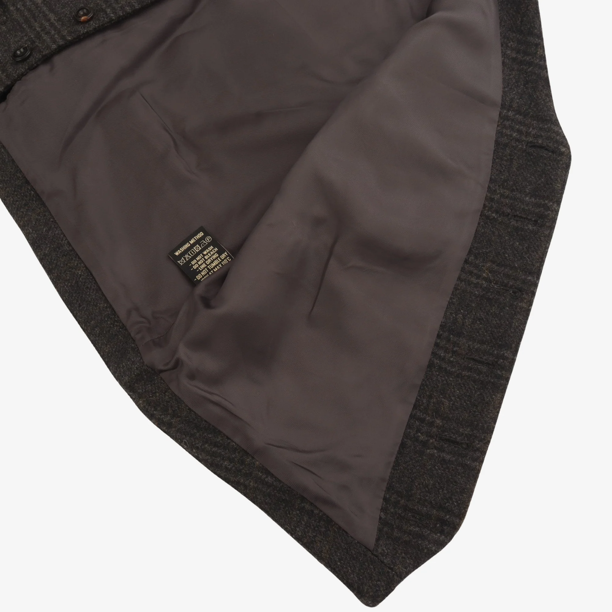 Plaid Tweed Wool Vest - Image 3