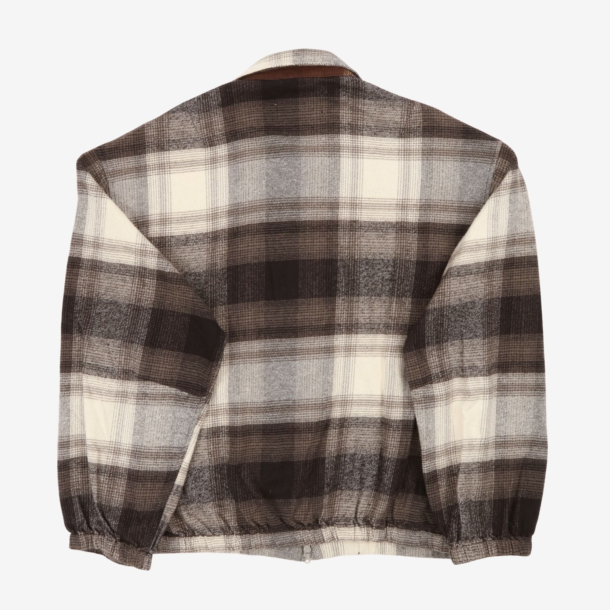 Plaid Zip Bomber Jacket - Image 2