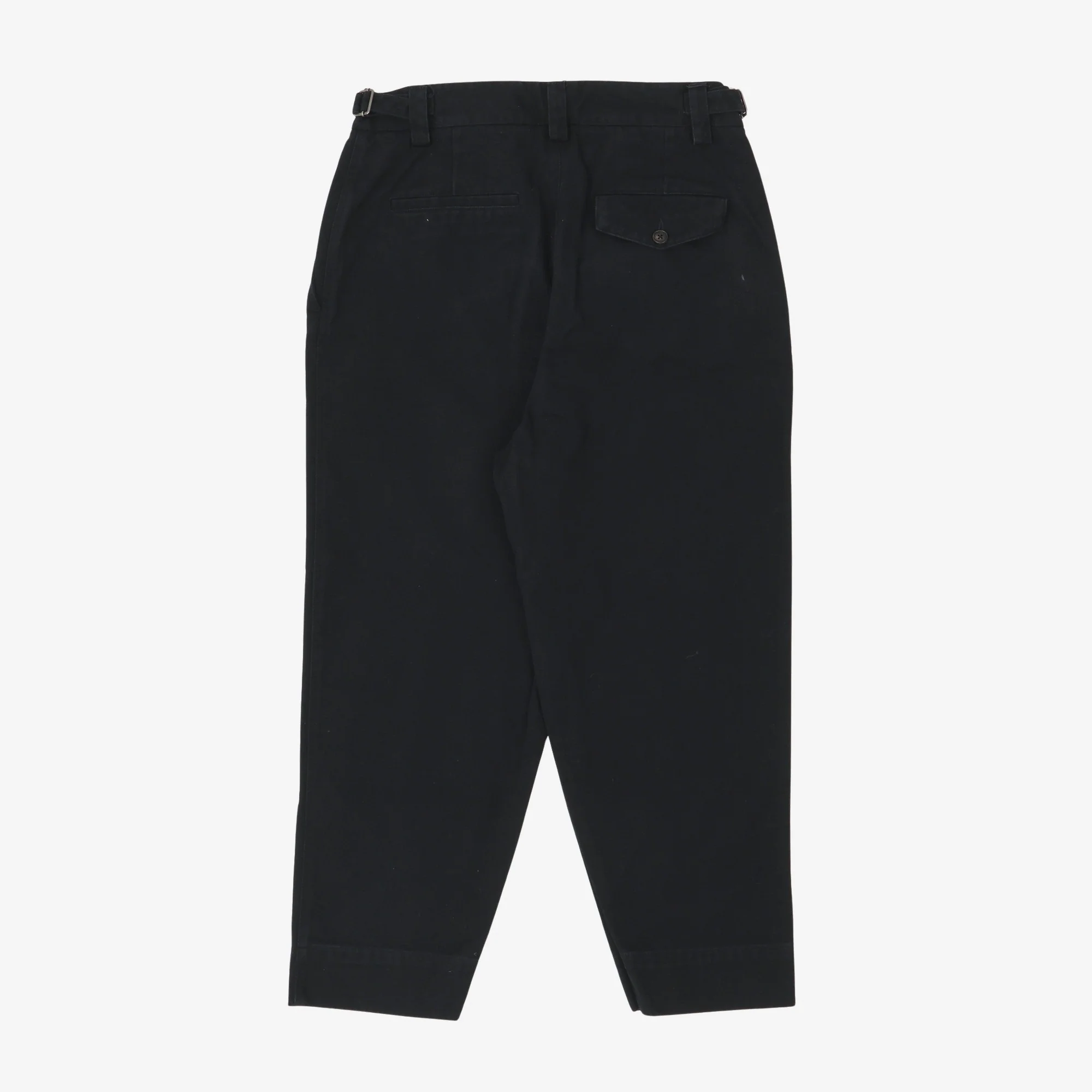 Pleated Canvas Trousers (34W X 26L) - Image 2