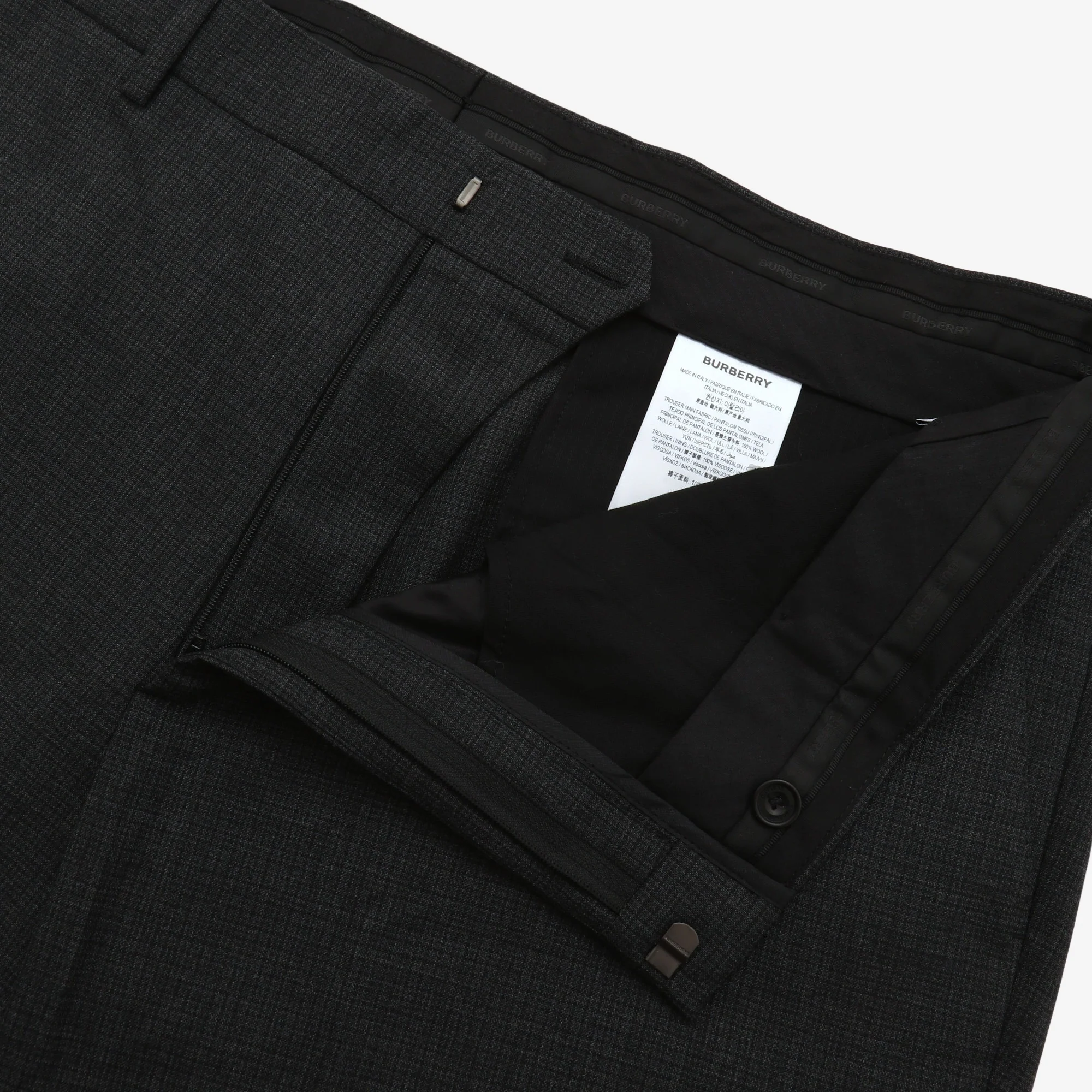 Pleated Check Trousers - Image 3