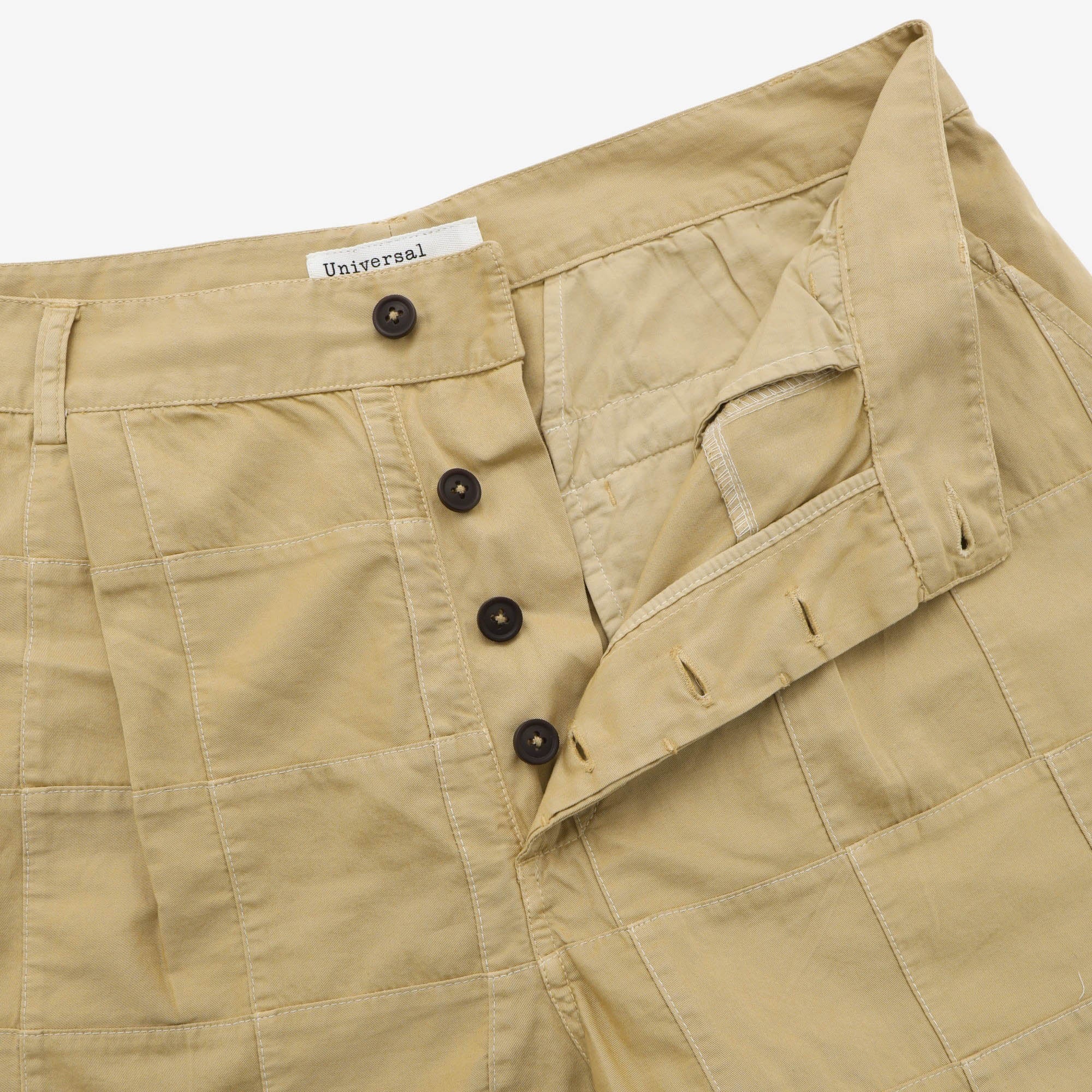 Pleated Patchwork Pants - Image 3