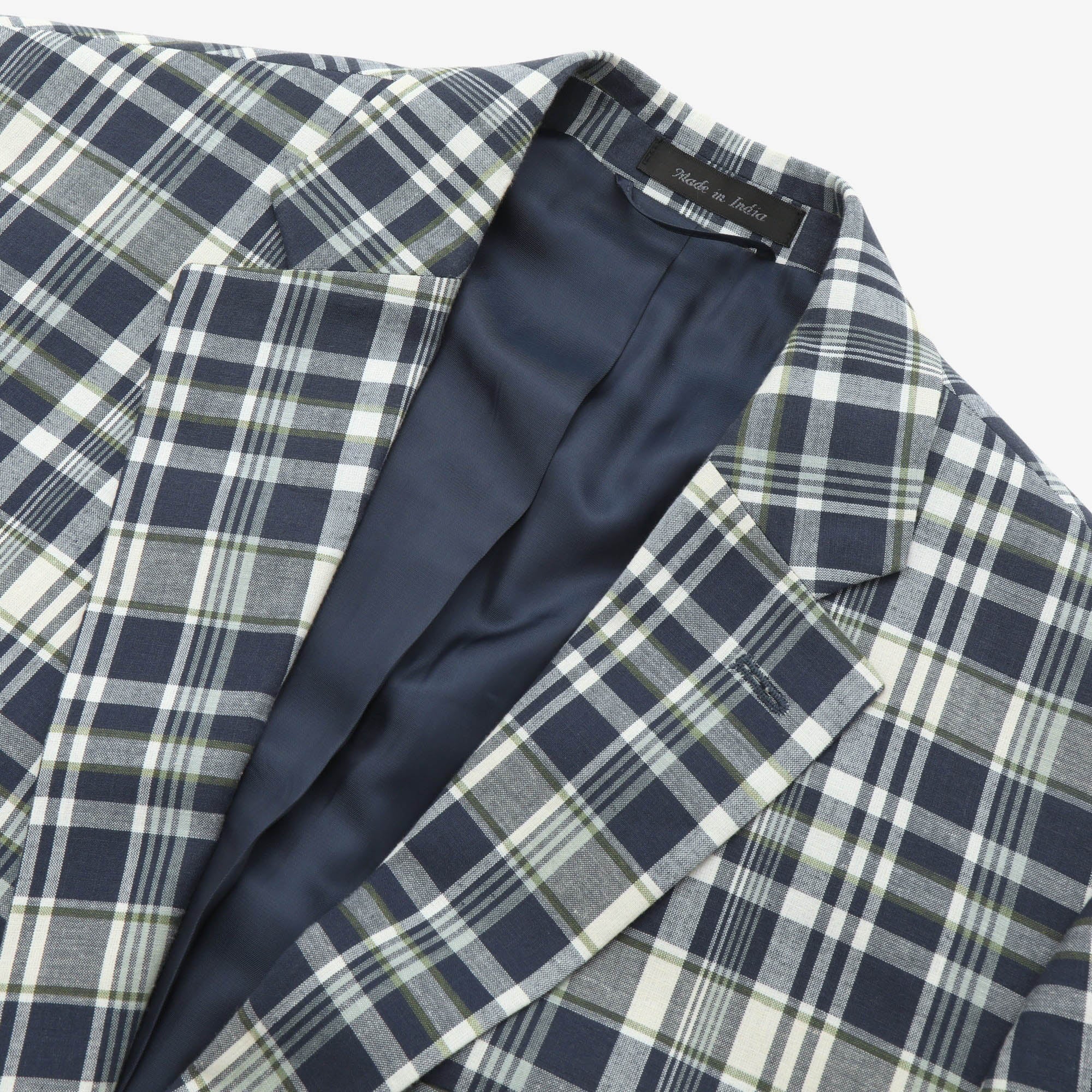 Soft Tailored Plaid Jacket - Image 3