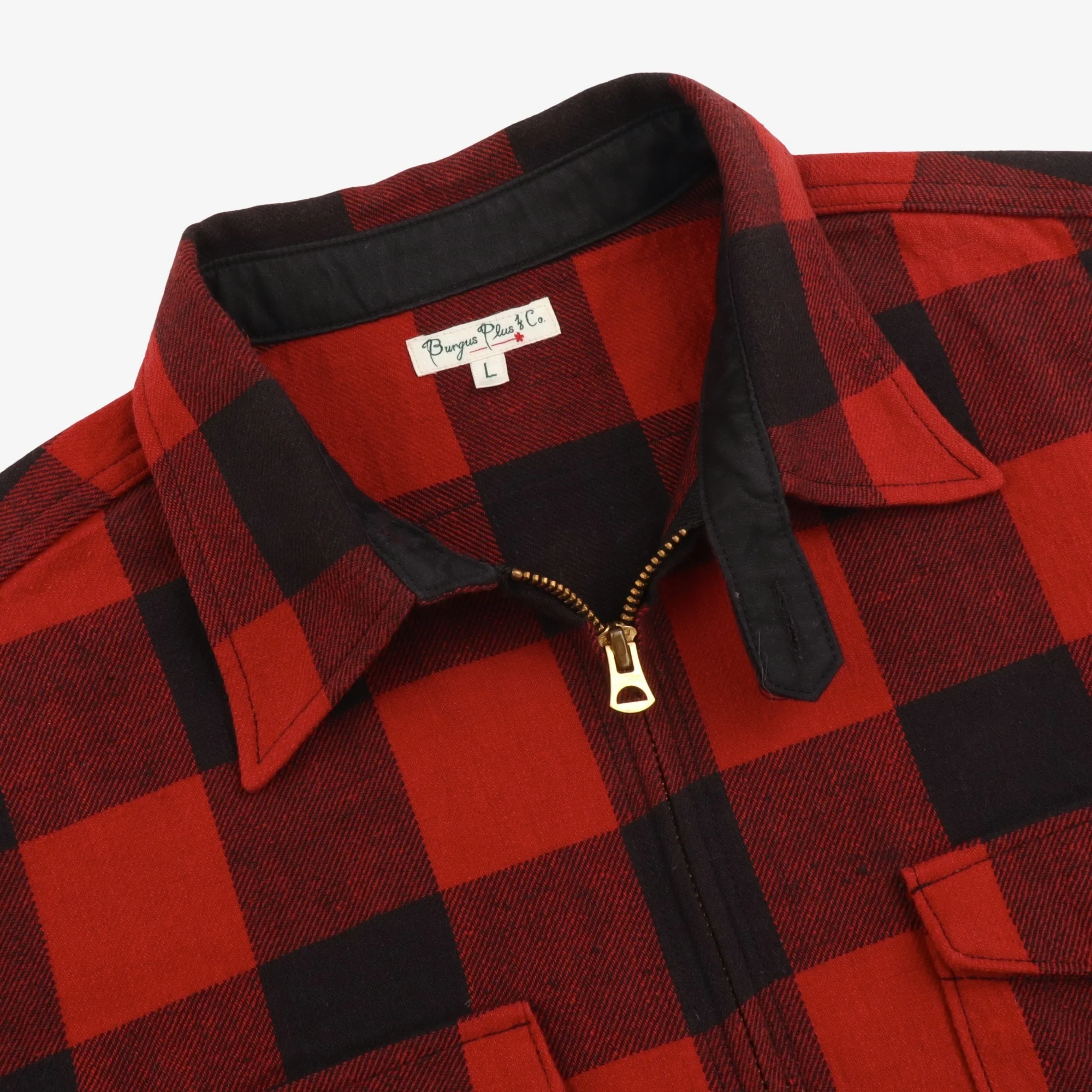 Quarter Zip Check Work Shirt - Image 3