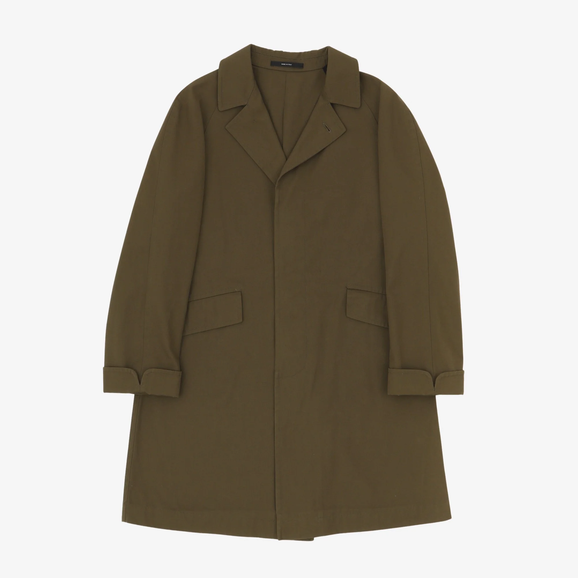 Raglan Twill Overcoat