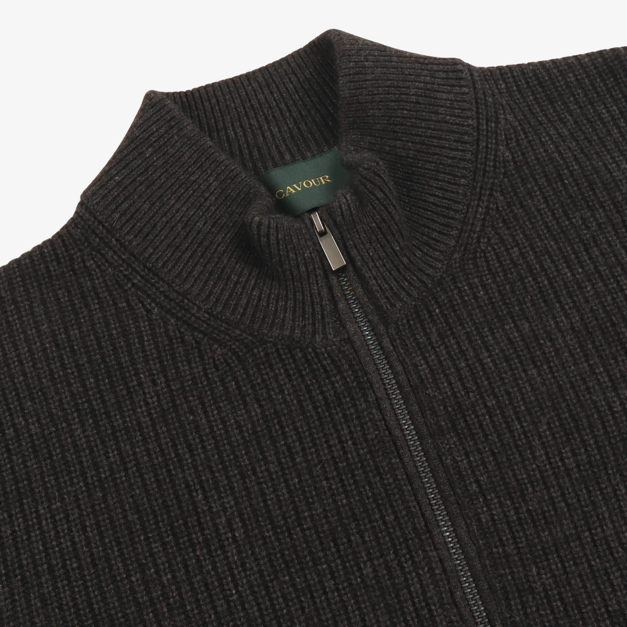 Ribbed Cashmere Wool Cardigan - Image 3