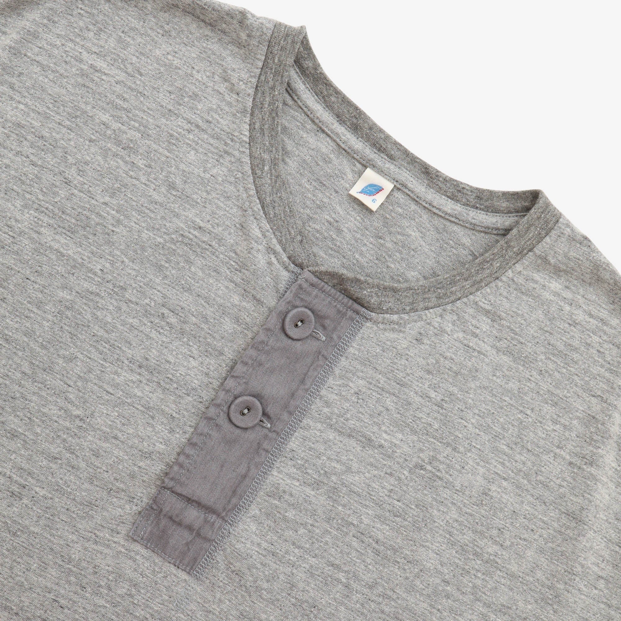 Ribbed Cuff Henley Tee - Image 3