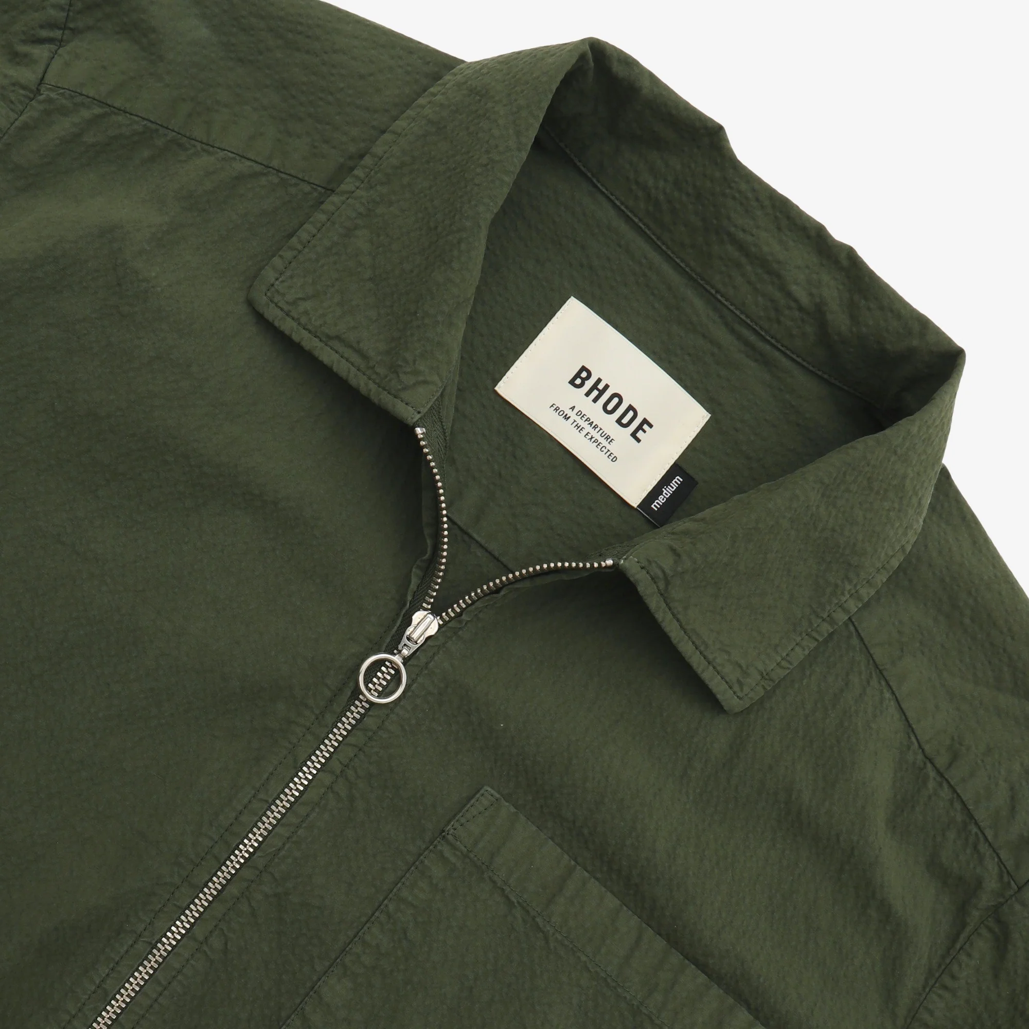 Seersucker Zip Shirt - Image 3