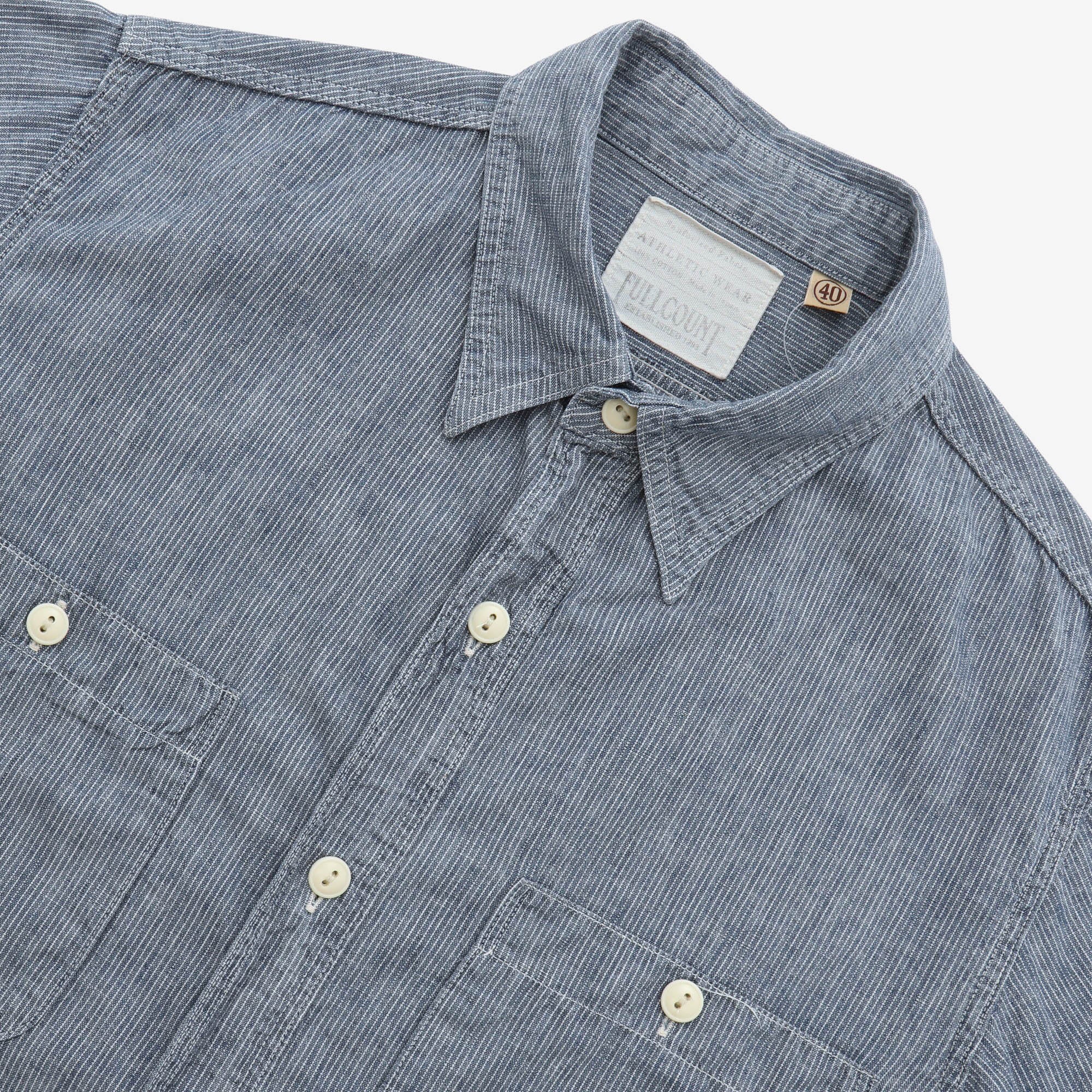 Selvedge Stripe Chambray Work Shirt - Image 3